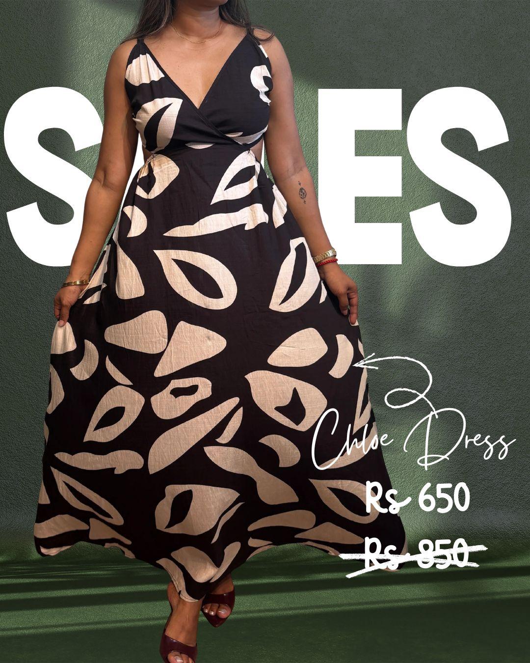 Chloe backless dress