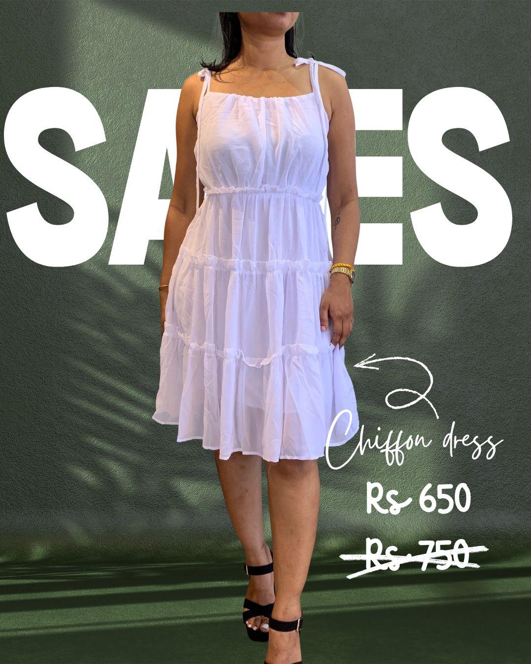 Chiffon mini dress