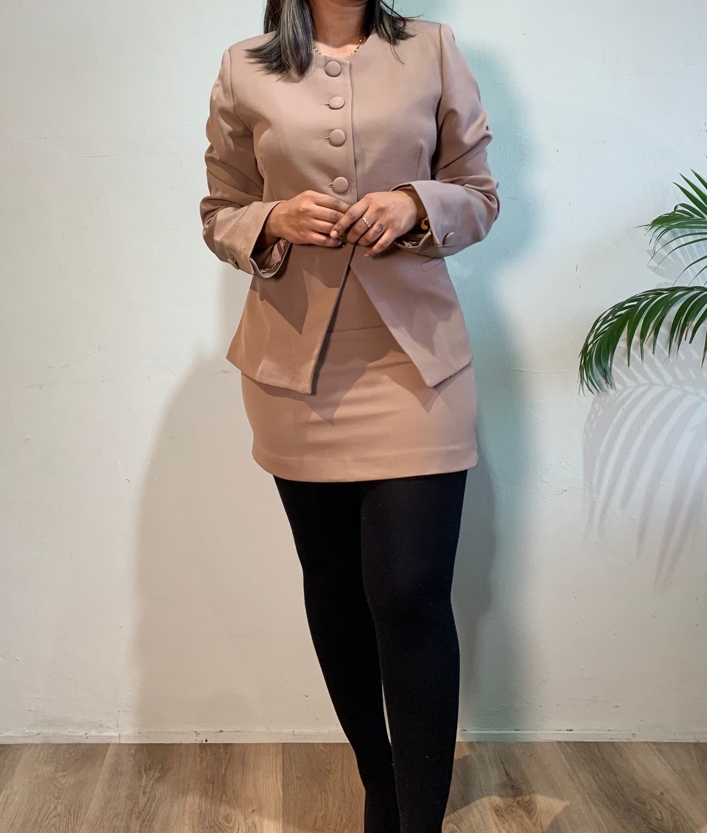 Tania Blazer Skirt Set