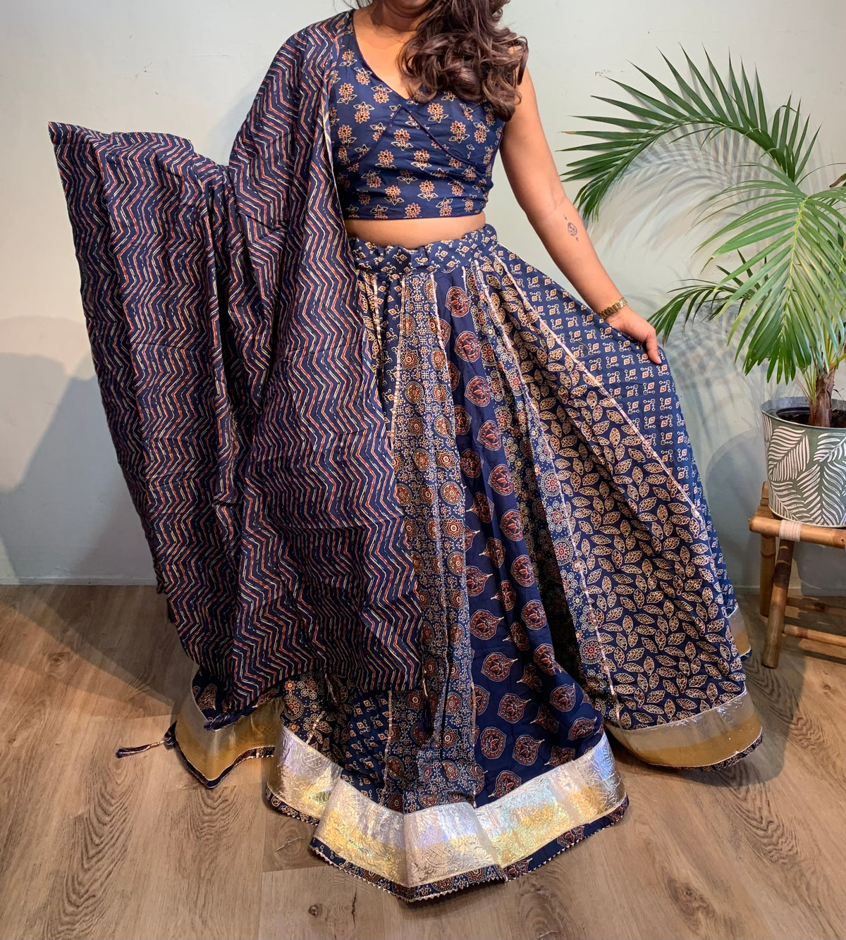 Ajrakh cotton set