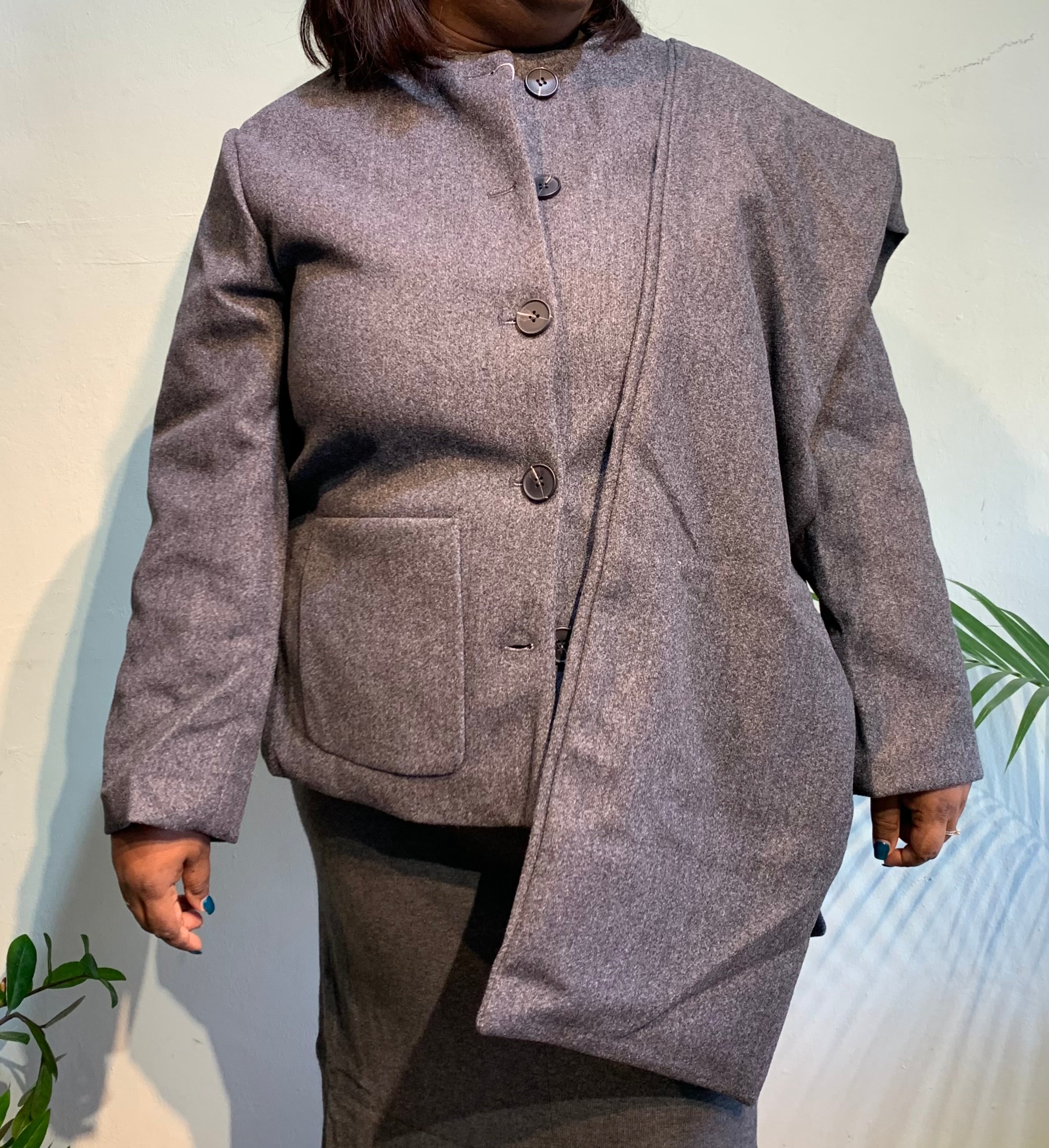 Irela coat with shawl