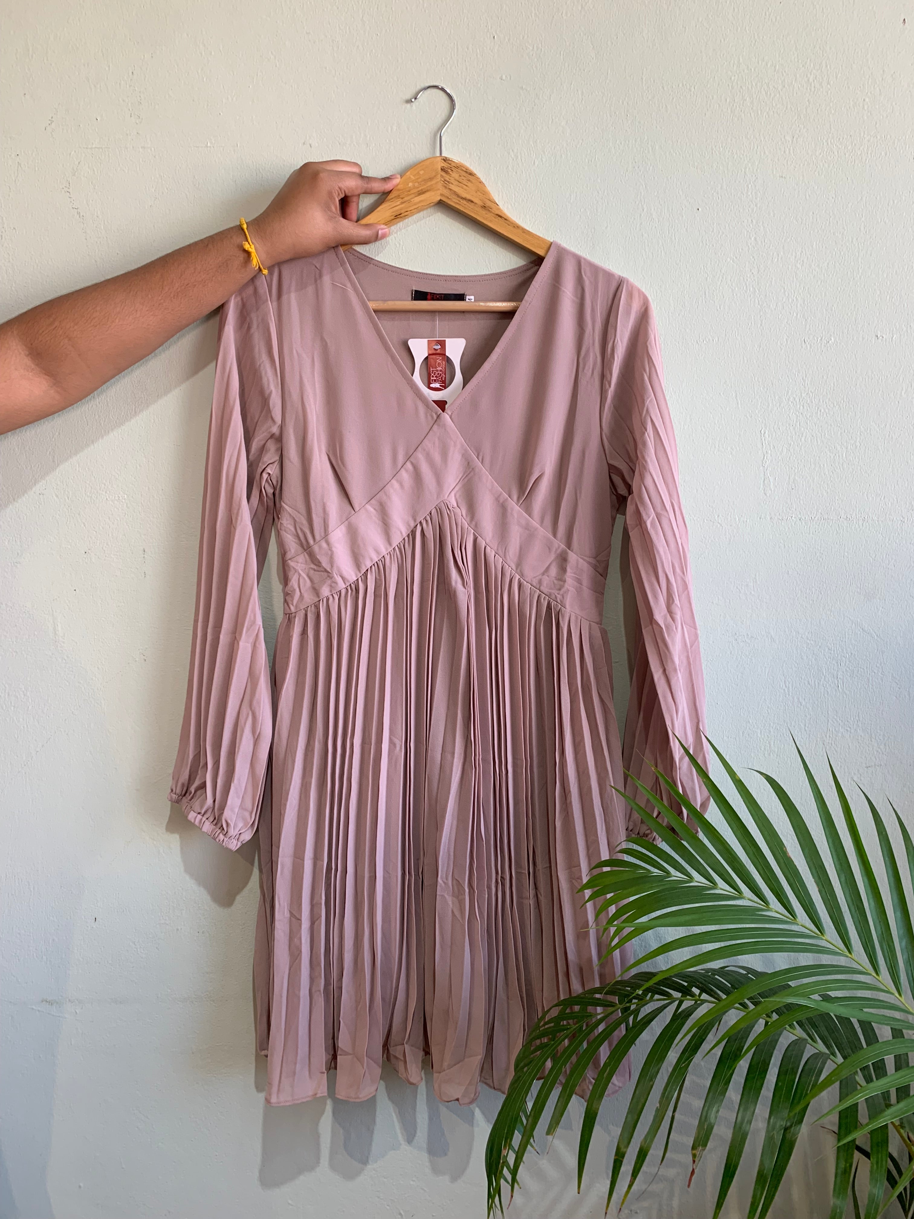 Tessa pleated dress