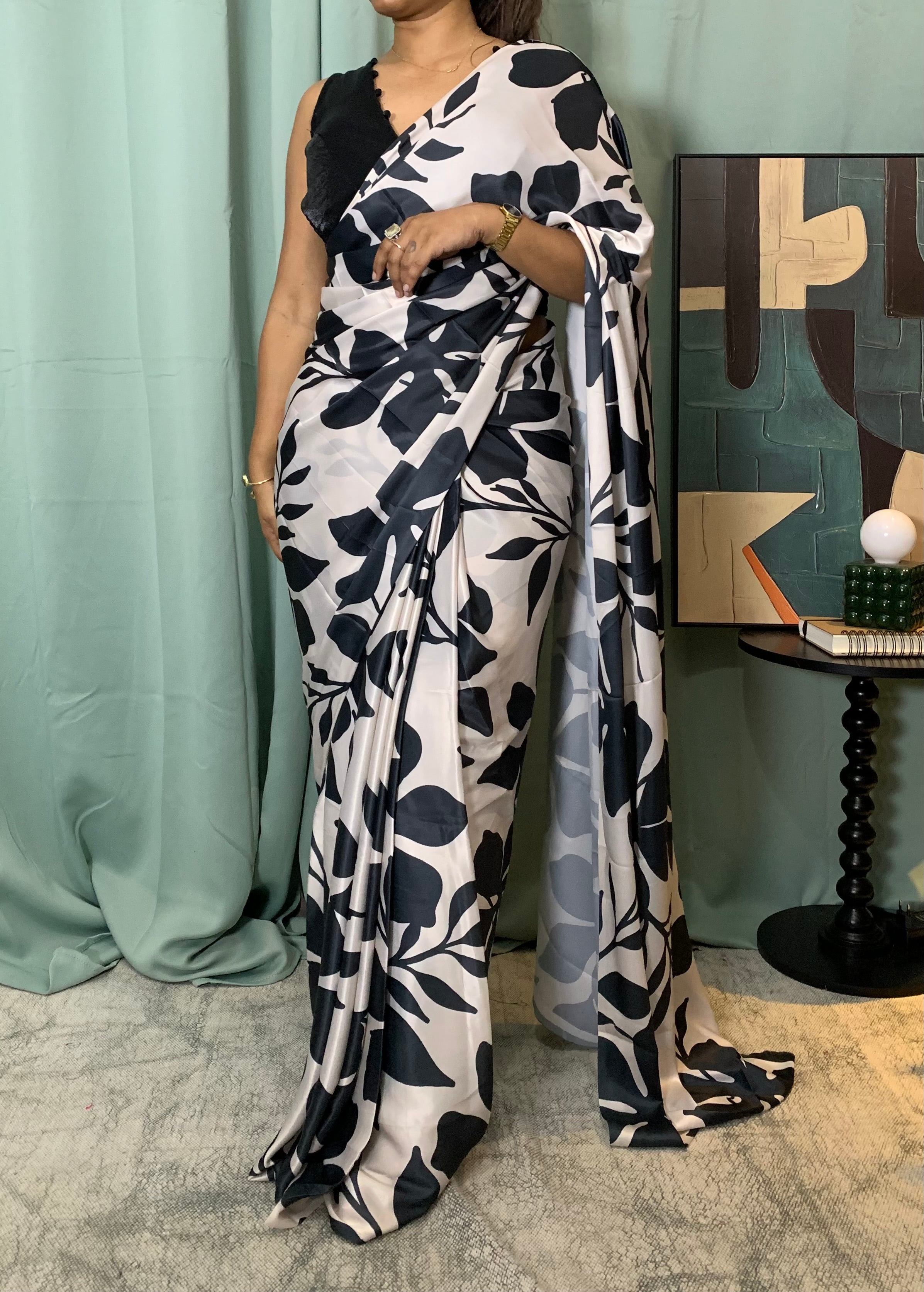 Trisha satin saree