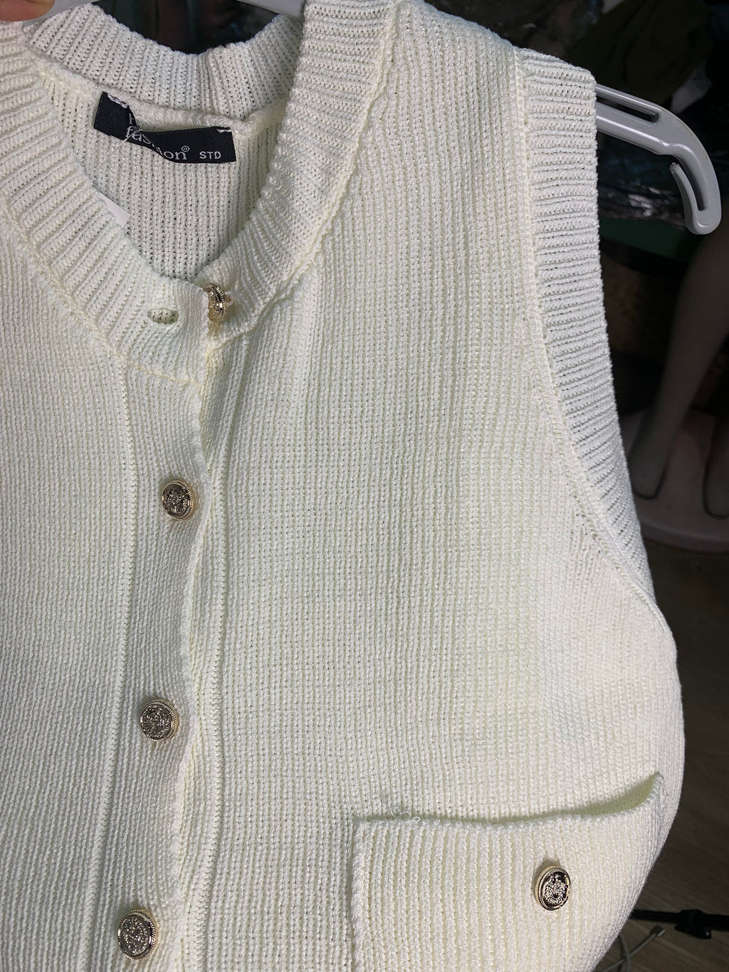 Waistcoat gold button