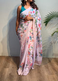Aisha silk georgette saree