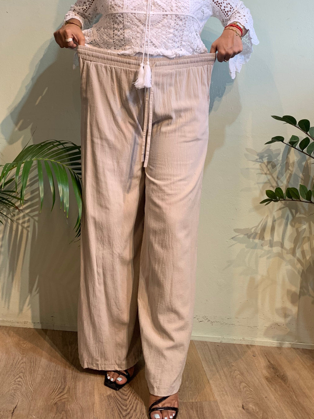 Wide leg effortless pants