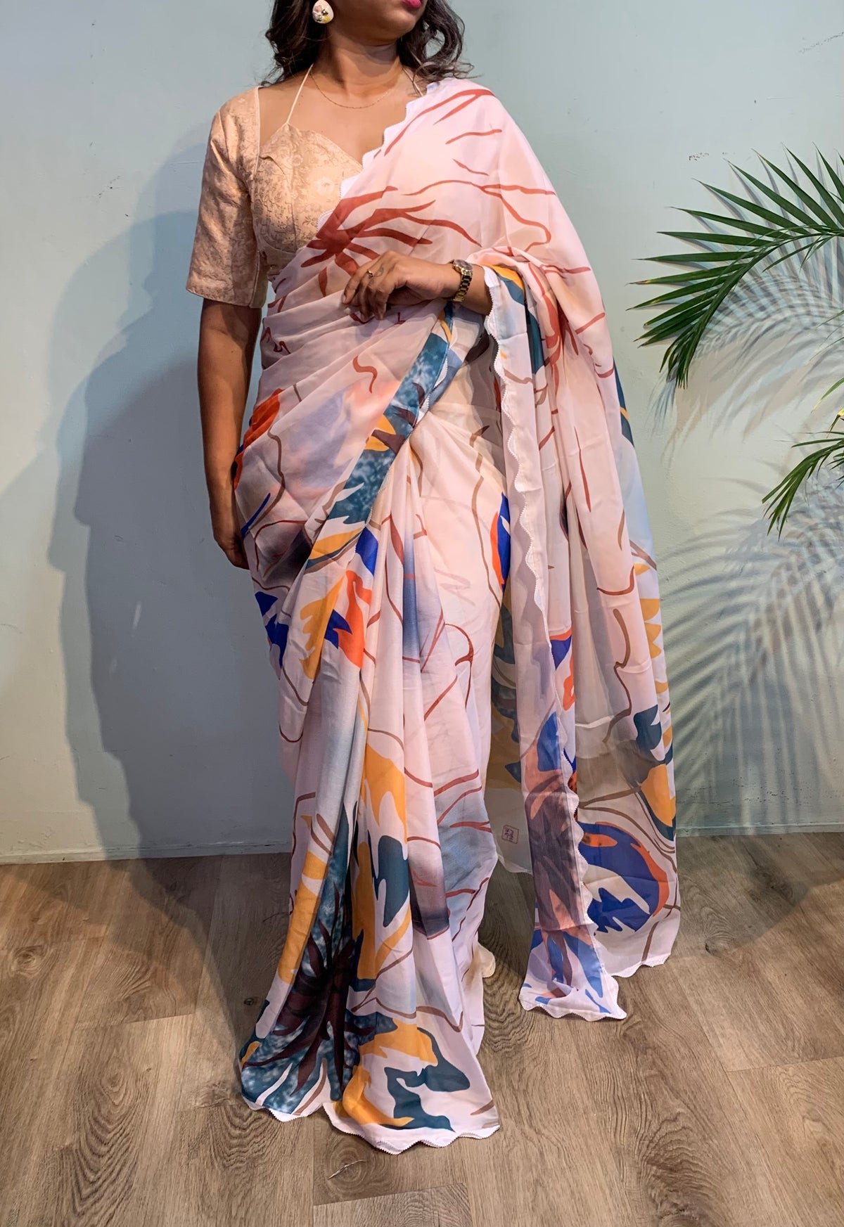 Dashee georgette silk saree