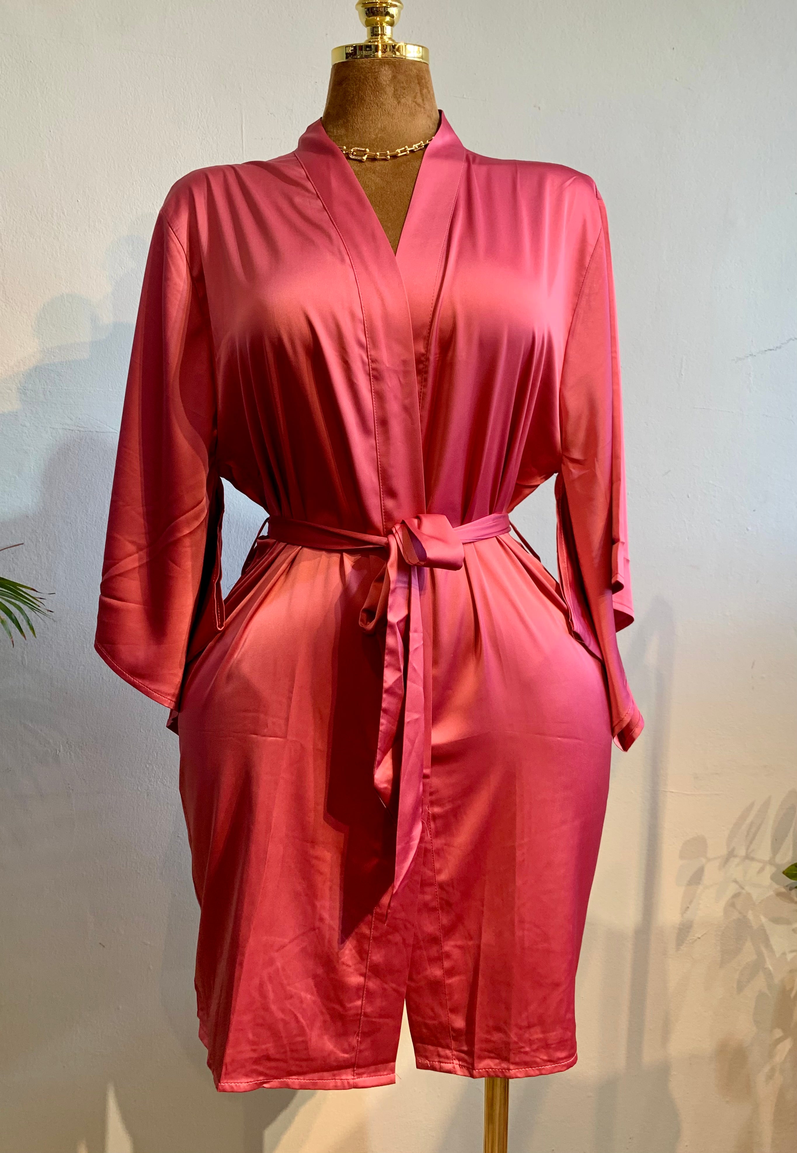 Soft satin mini gown