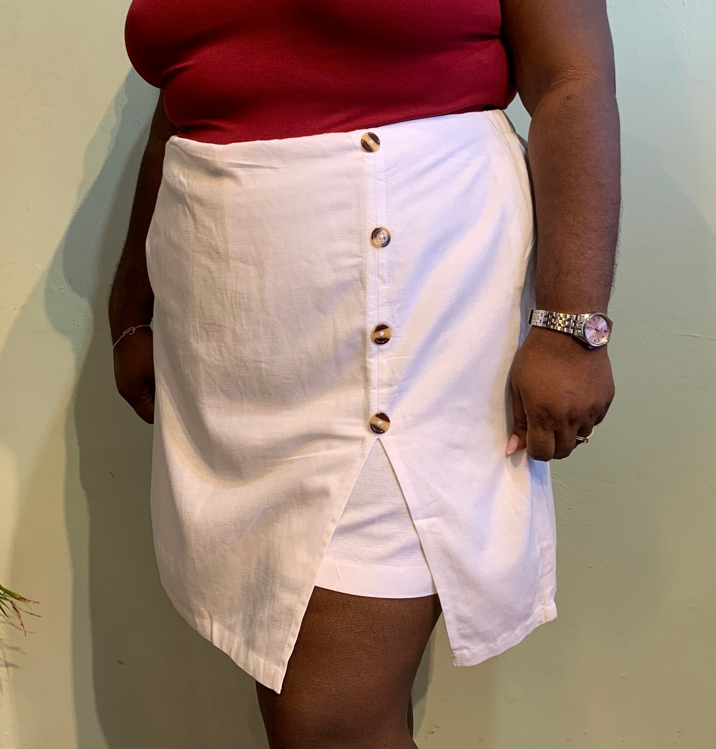 Buttoned Skort