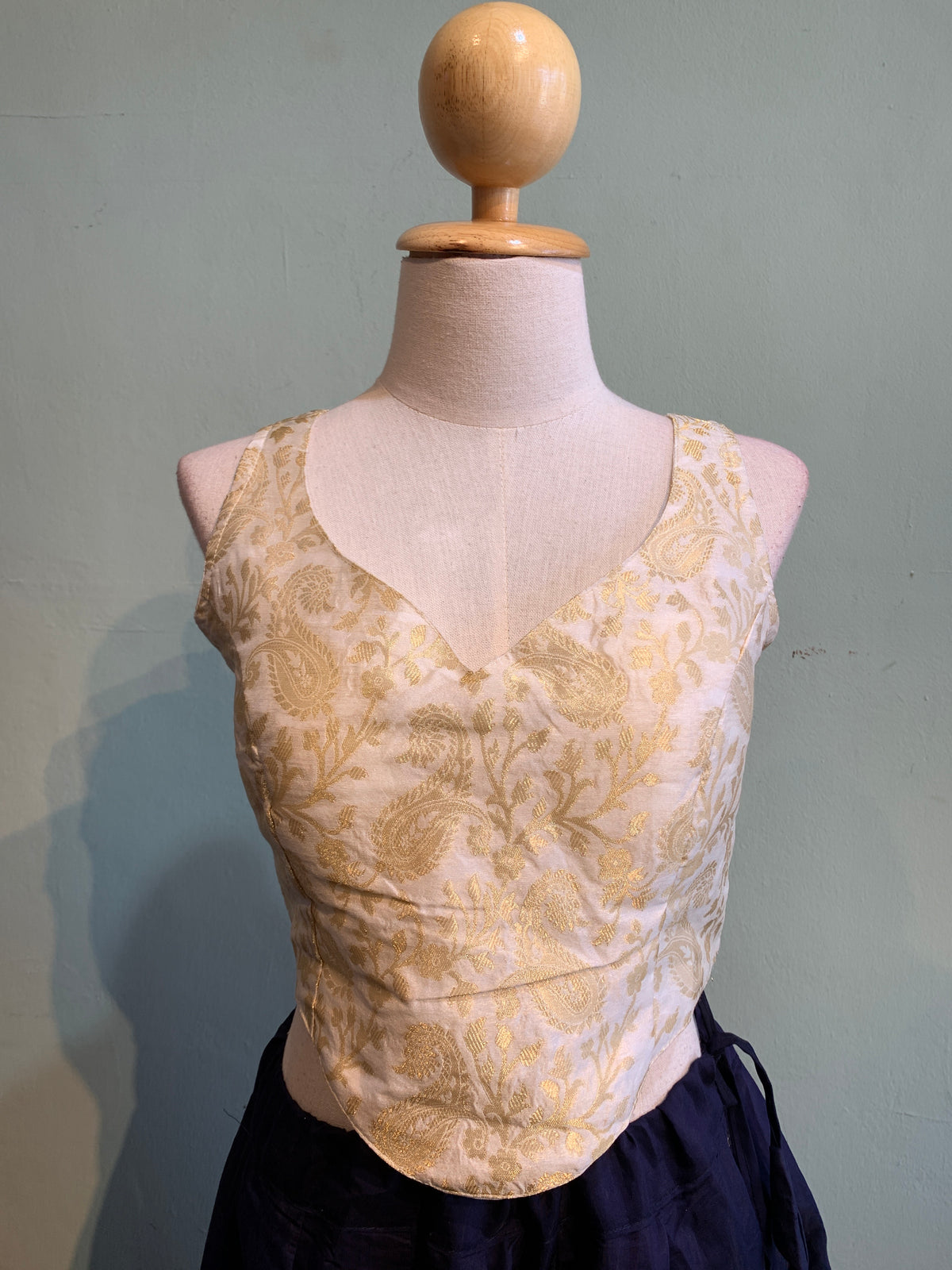 Corset choli brocade