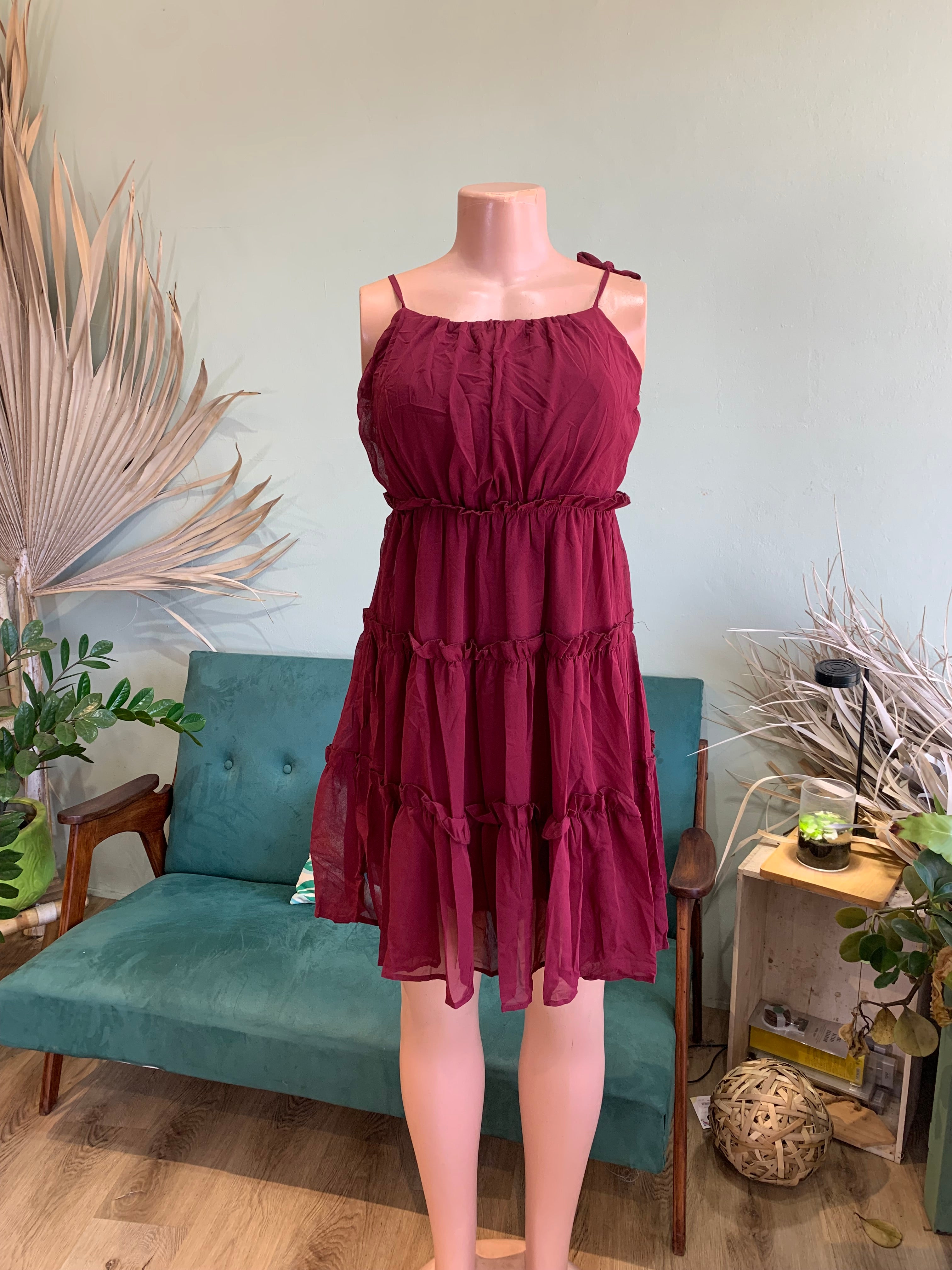 Chiffon mini dress