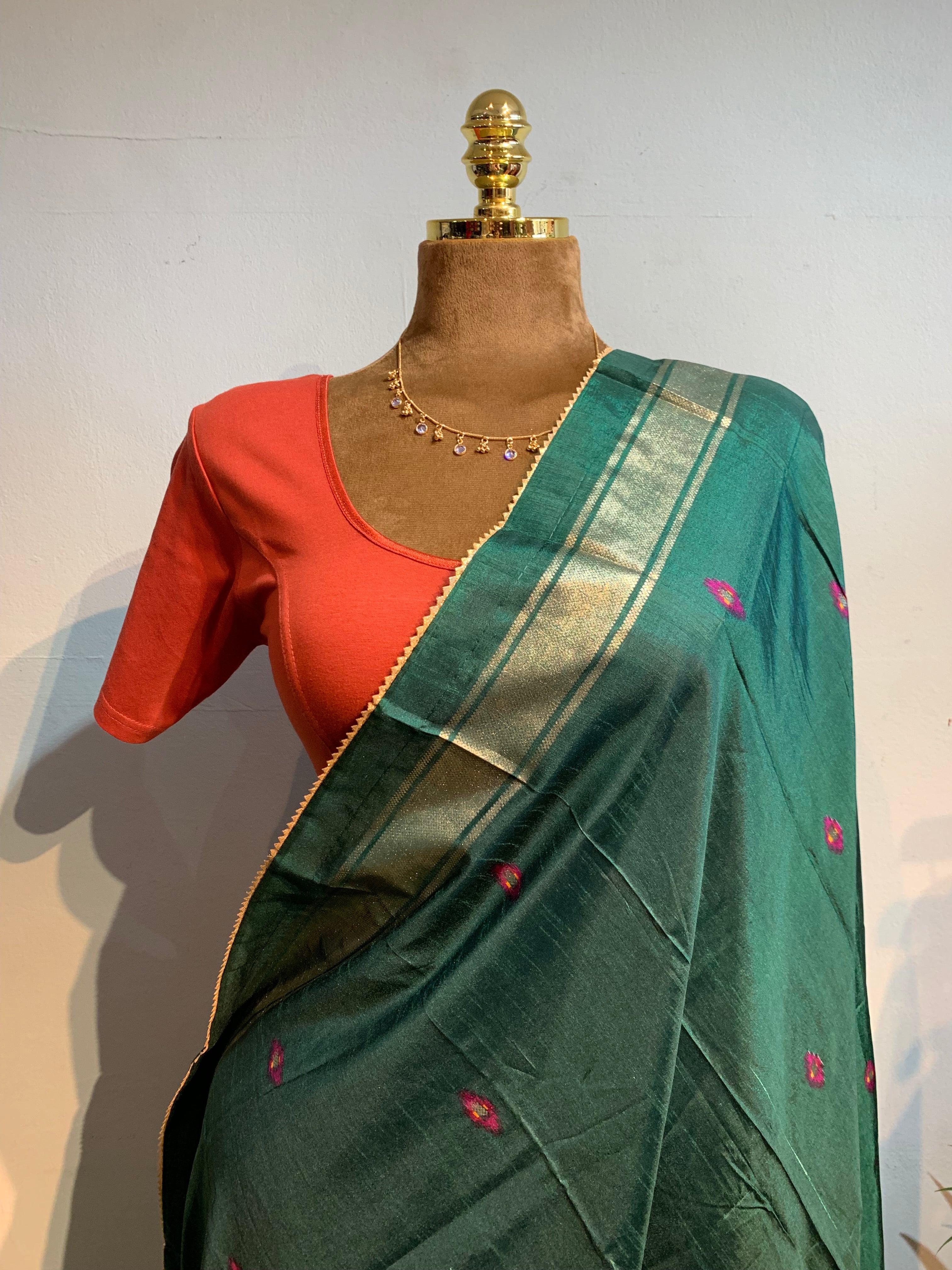 Cotton flex saree blouse