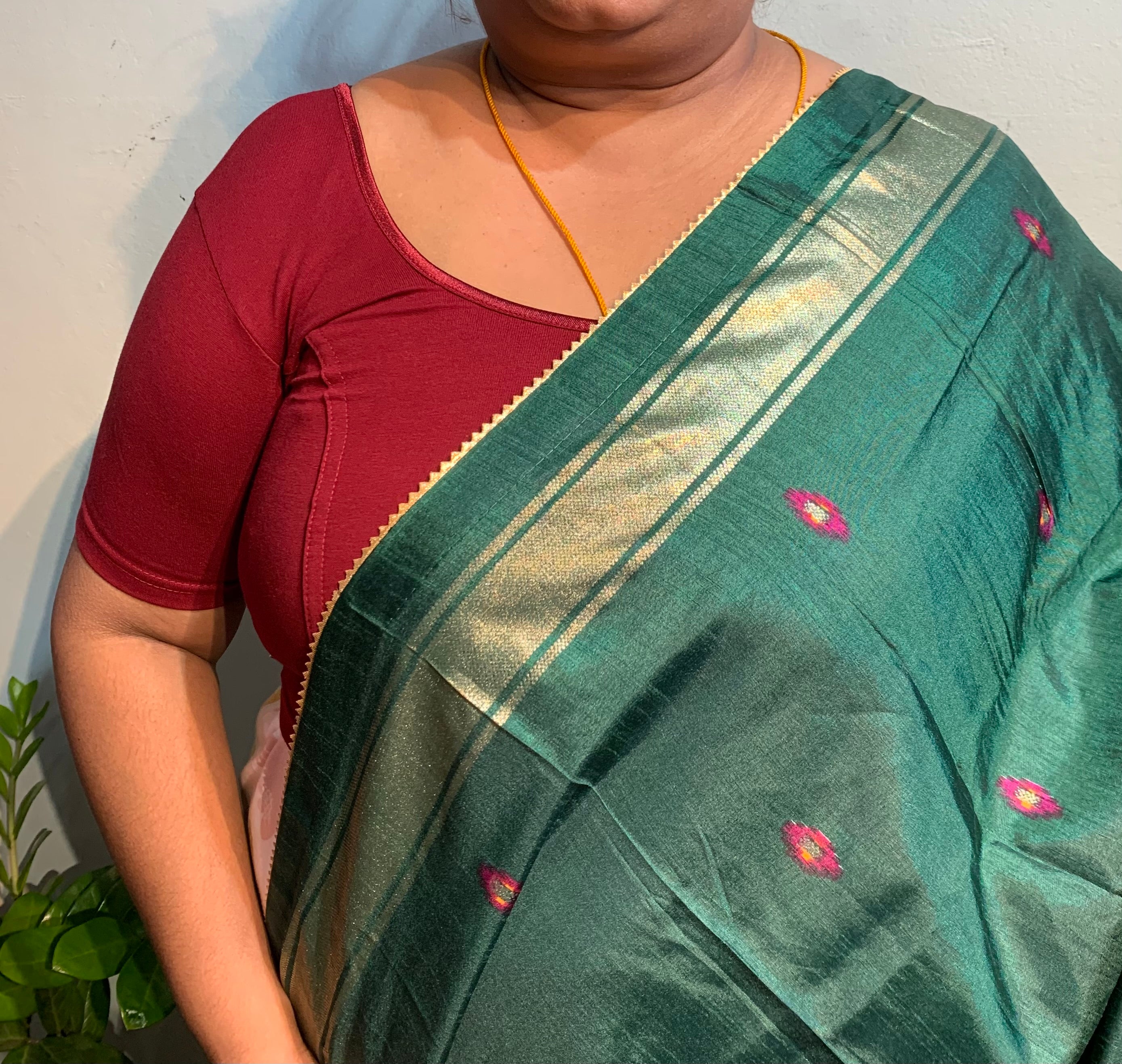 Cotton flex saree blouse