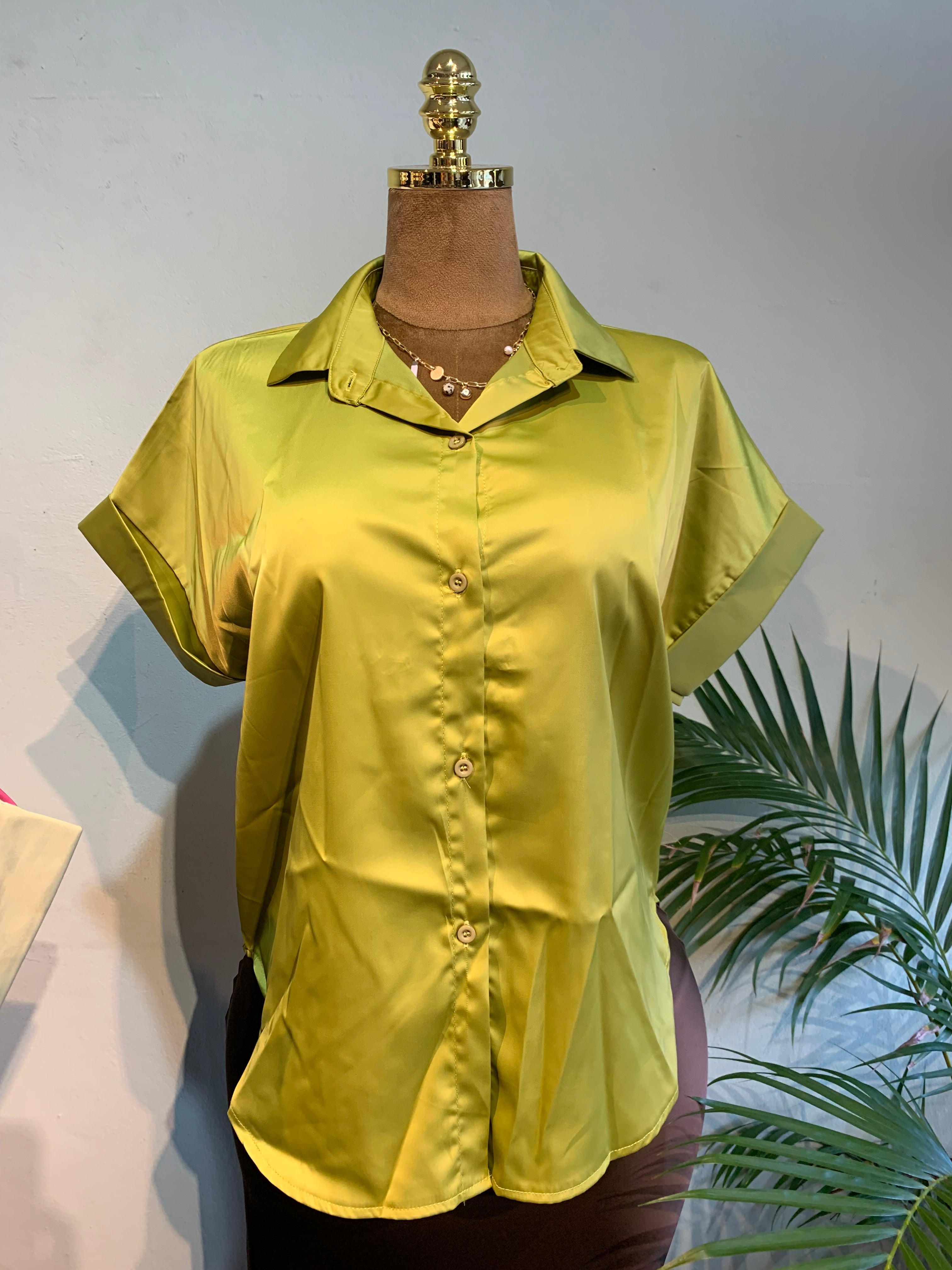 Sally satin blouse