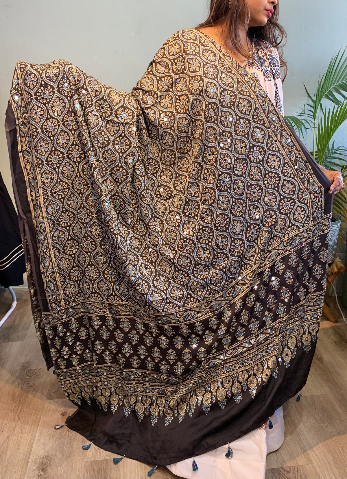Ajrakh dupatta