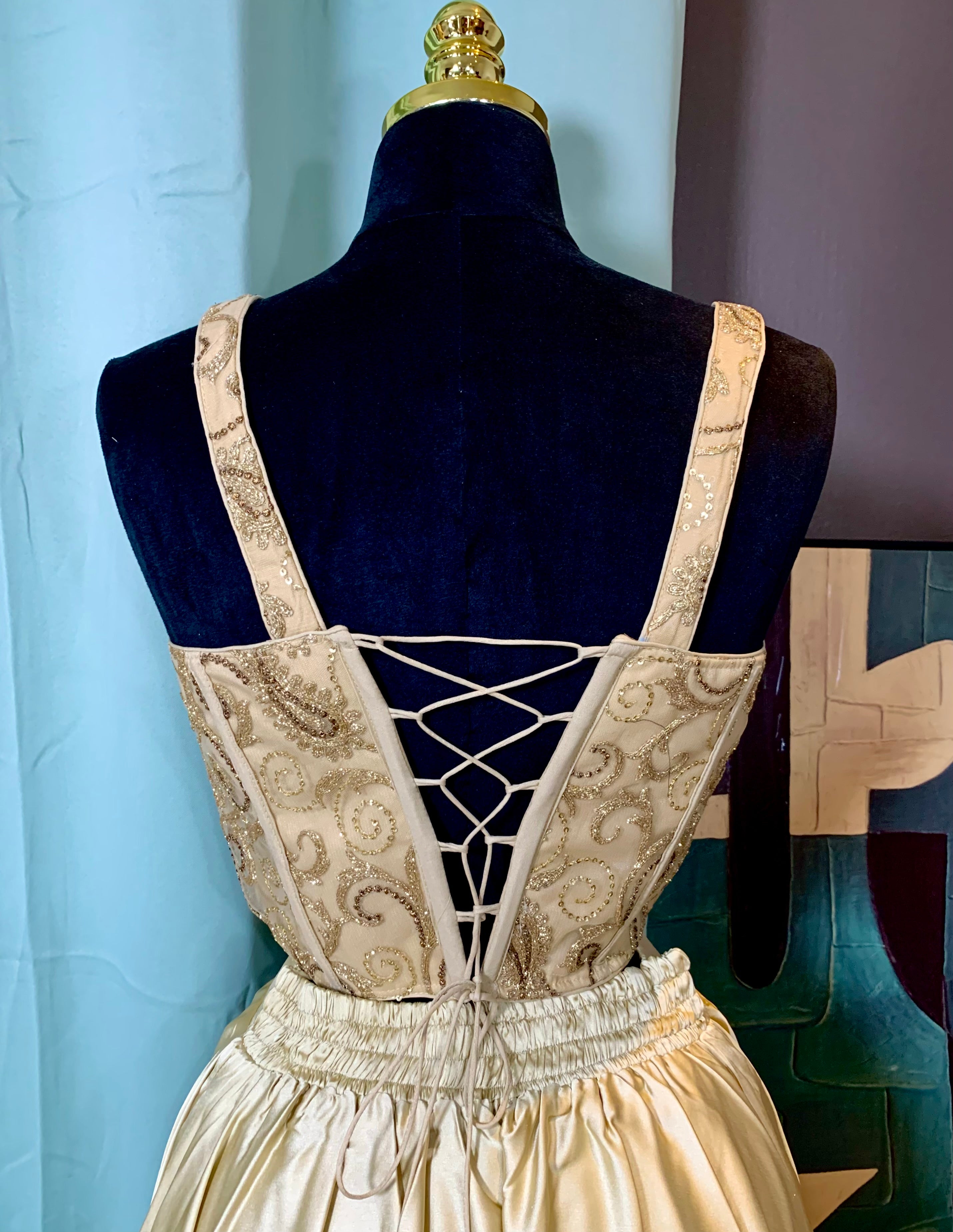 Gold corset