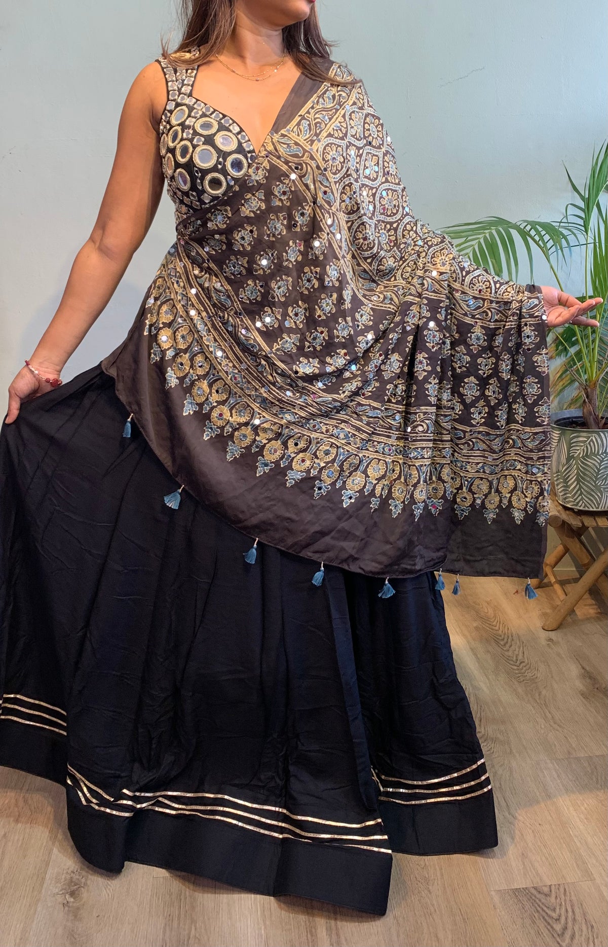 Ajrakh dupatta