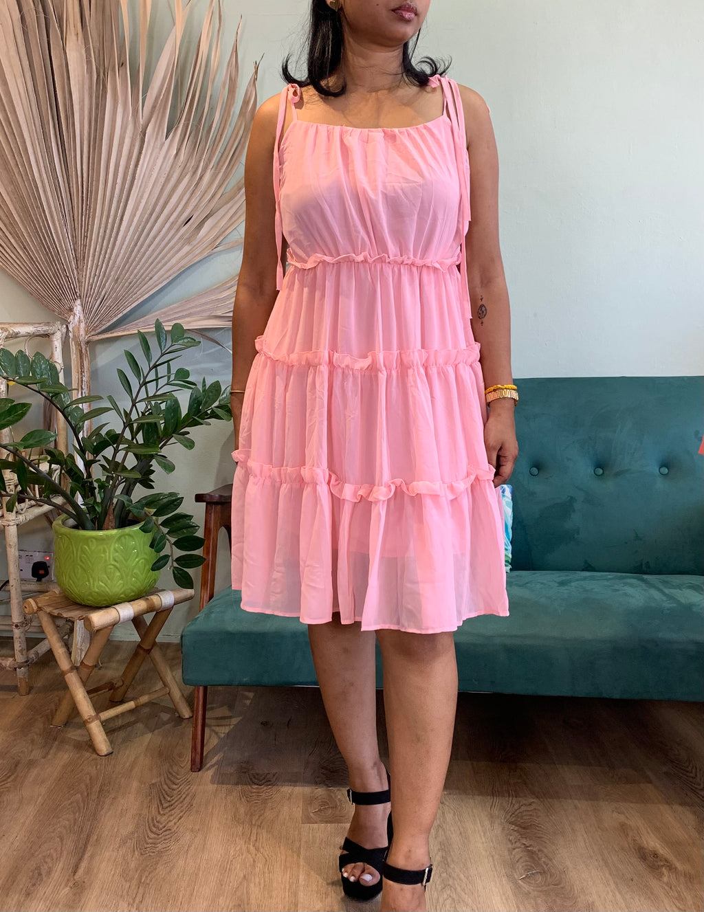 Chiffon mini dress