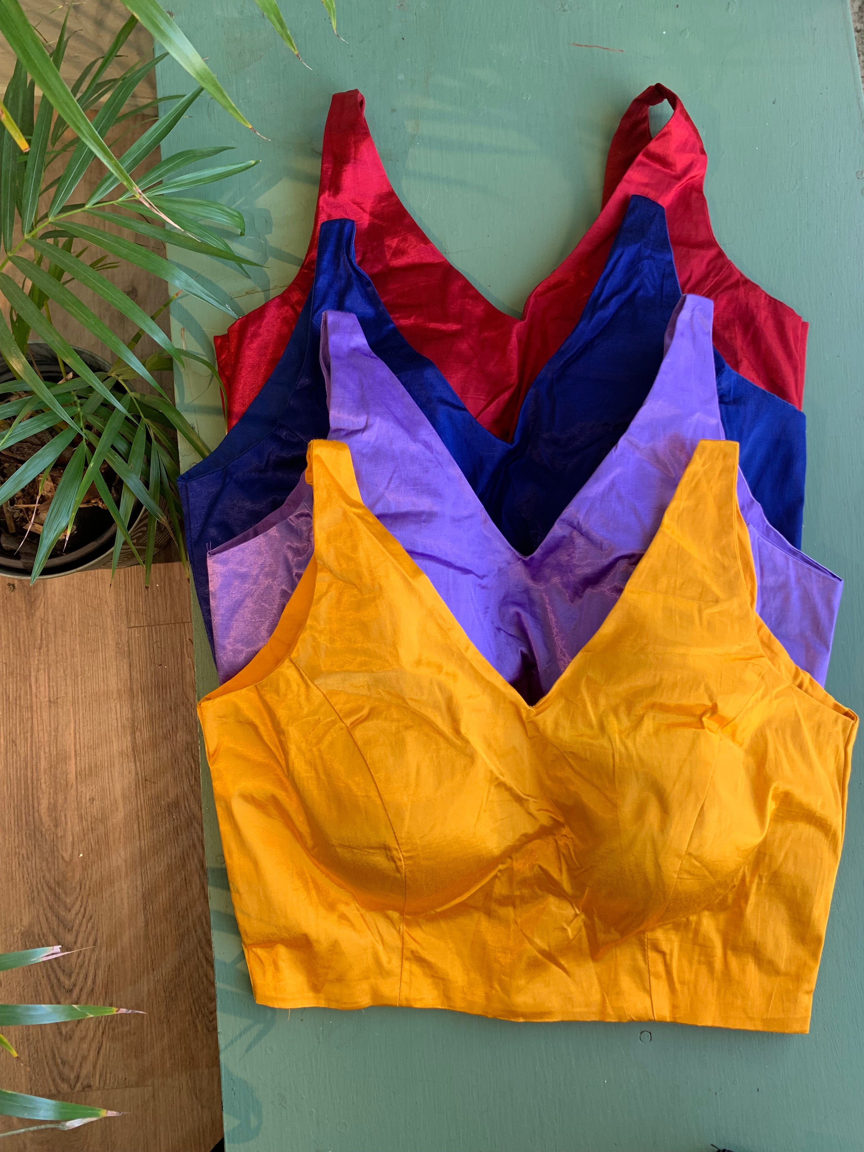 Buttery silk stretch choli