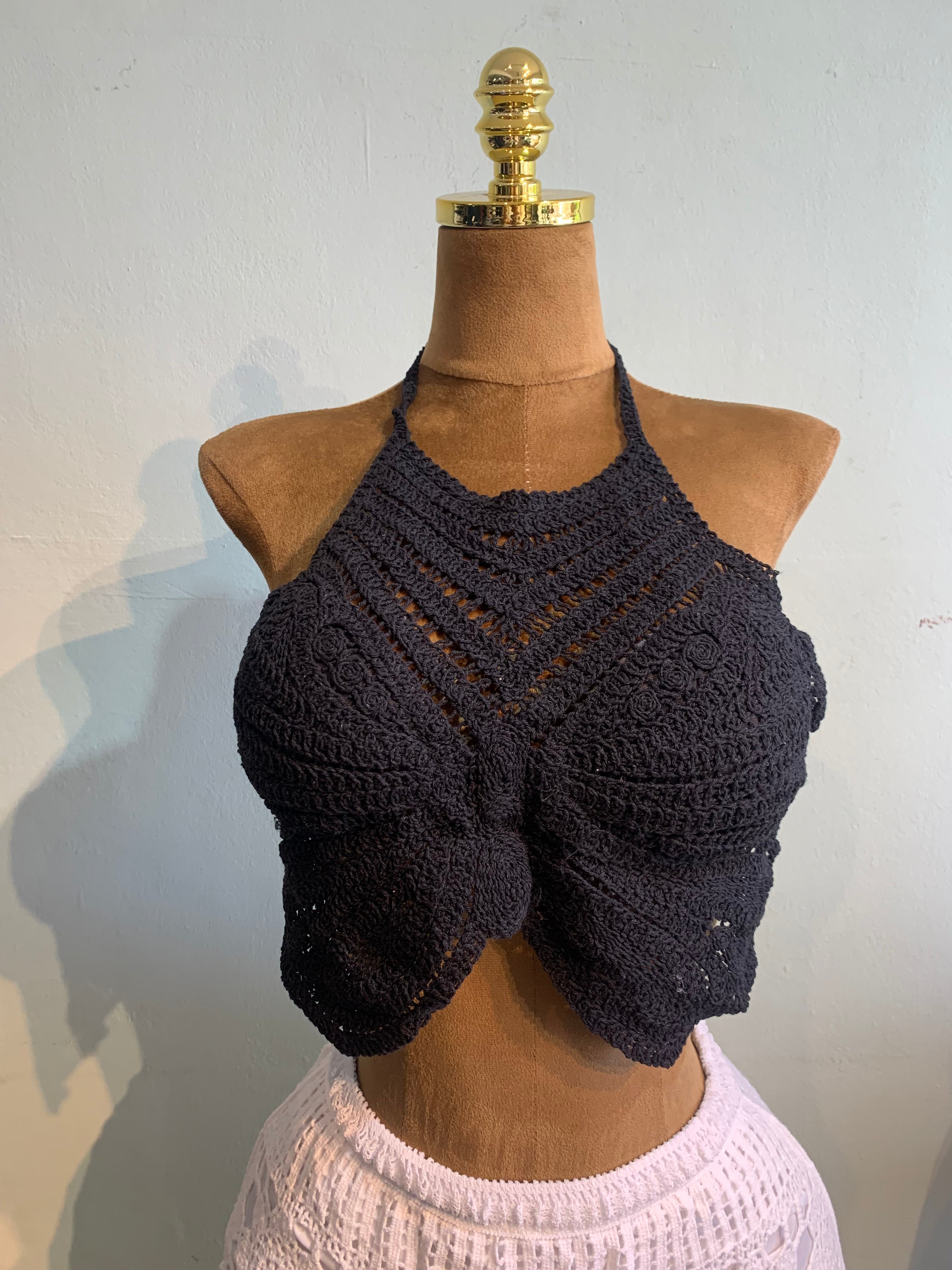 Butterfly crochet top