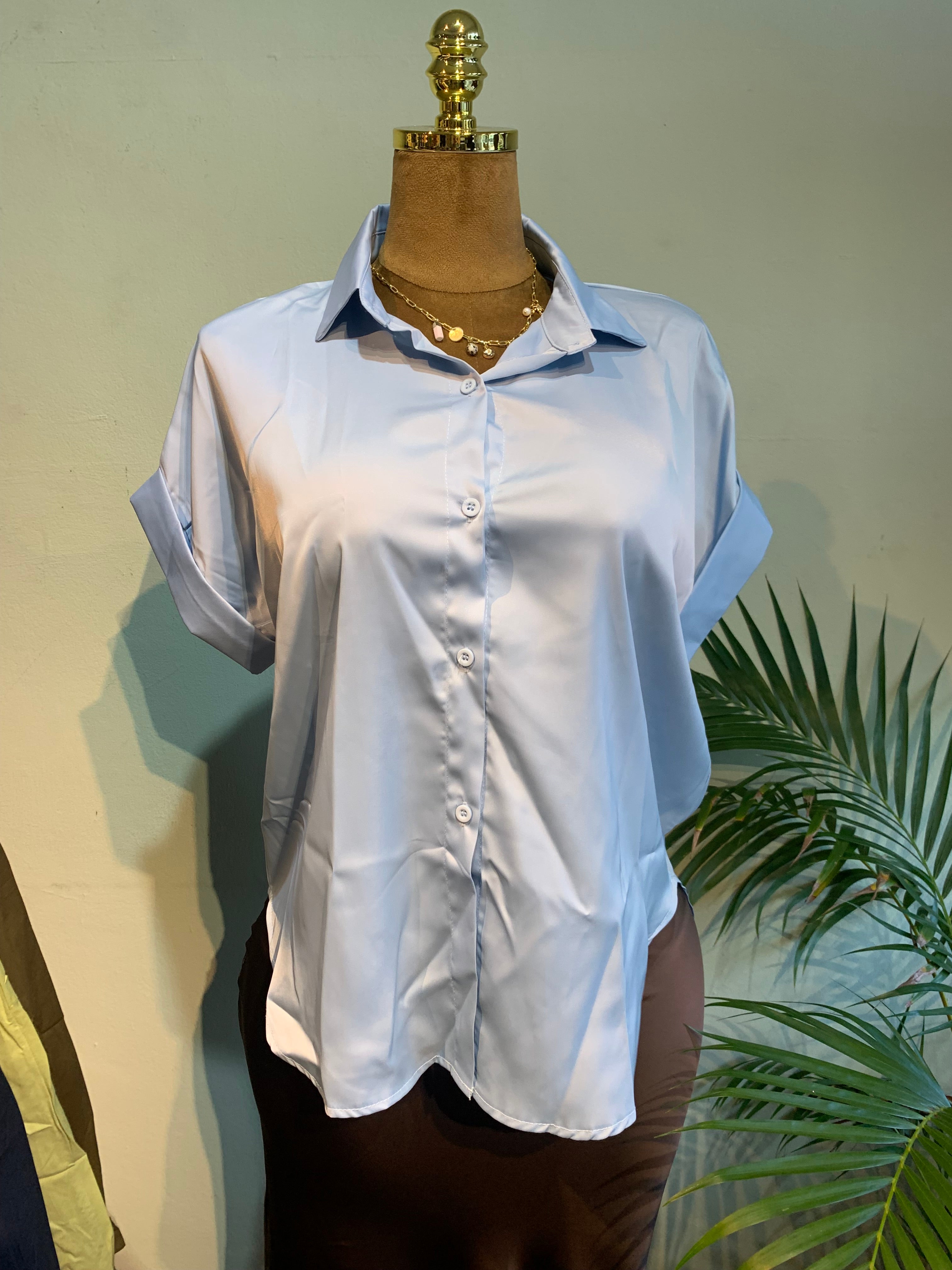 Sally satin blouse