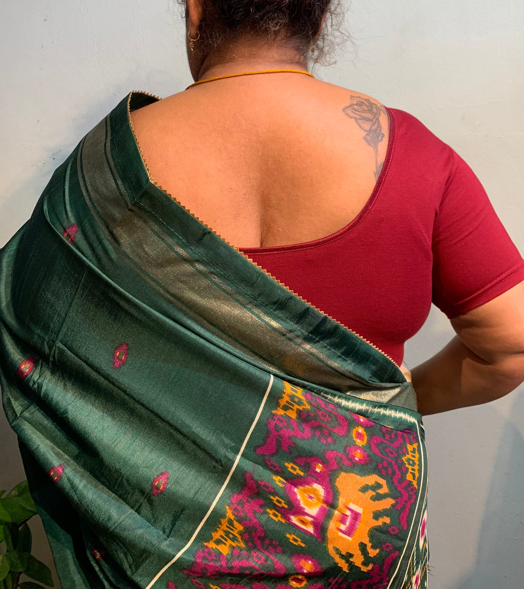 Cotton flex saree blouse