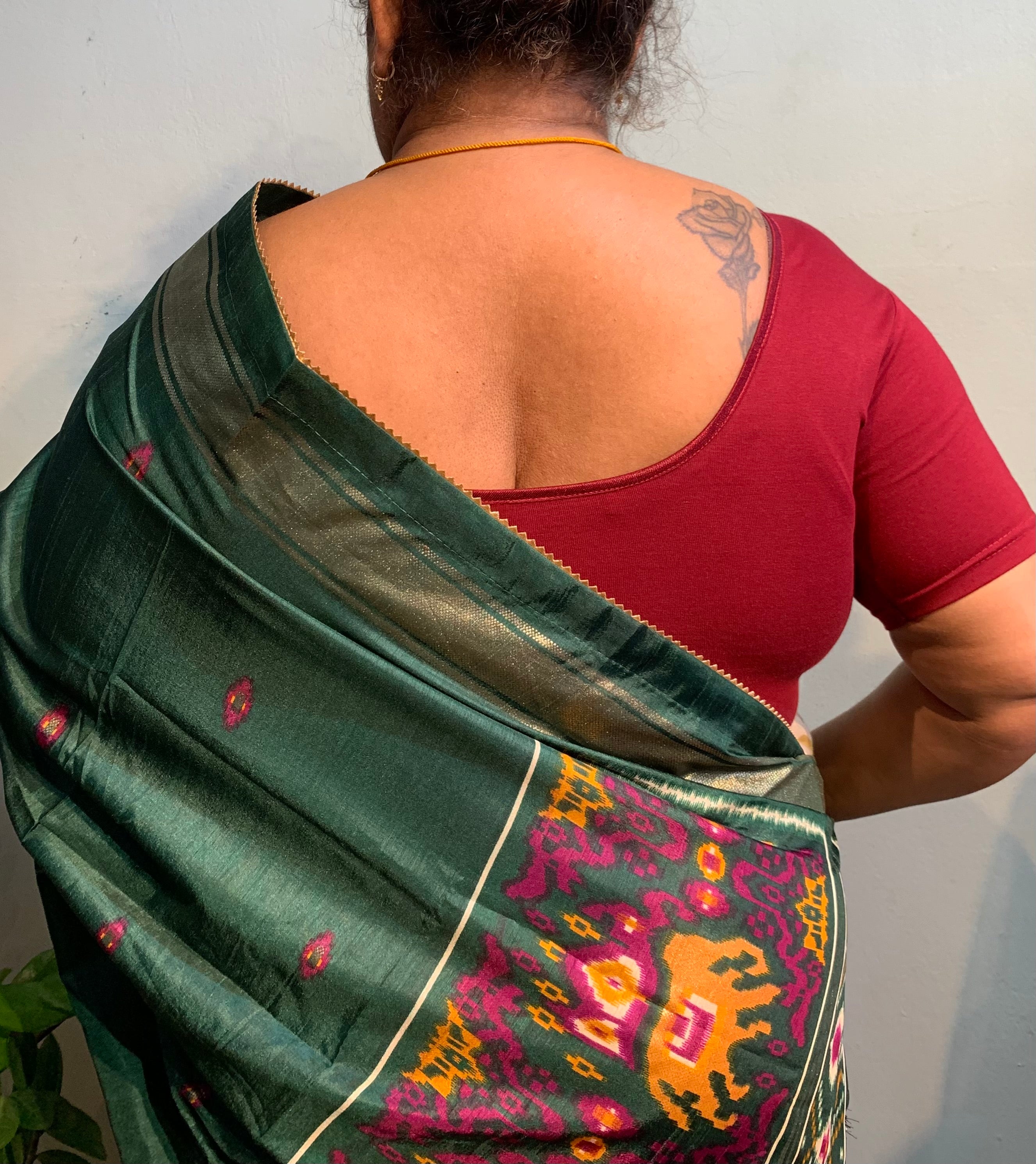 Cotton flex saree blouse