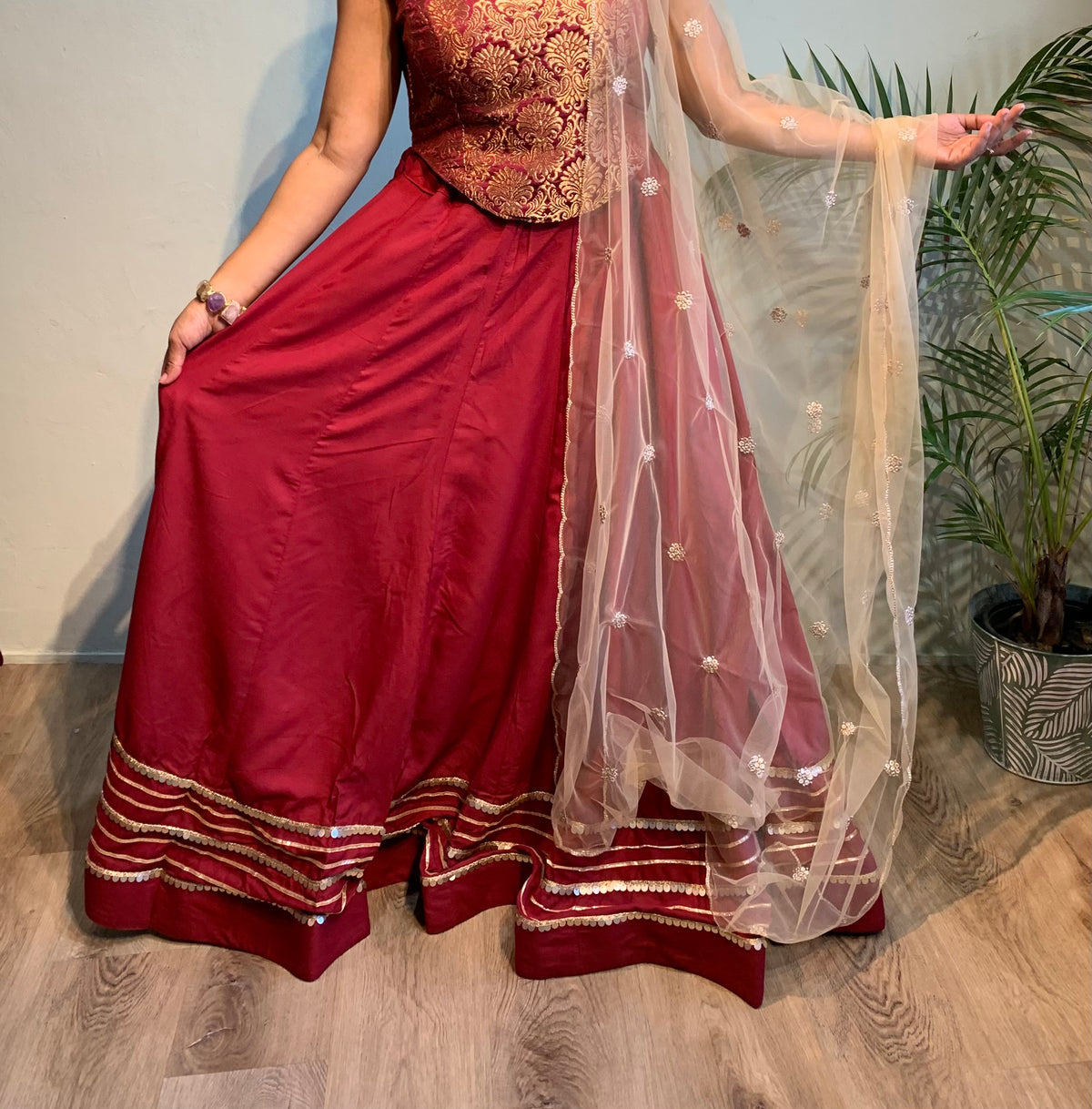 Mrunal lehenga skirt