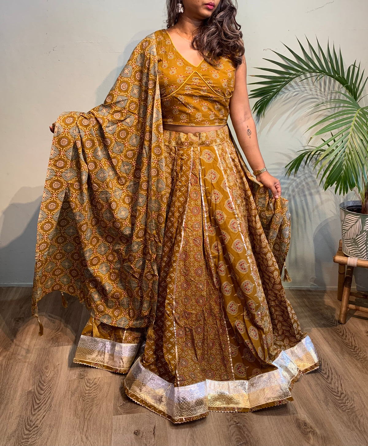 Ajrakh cotton set