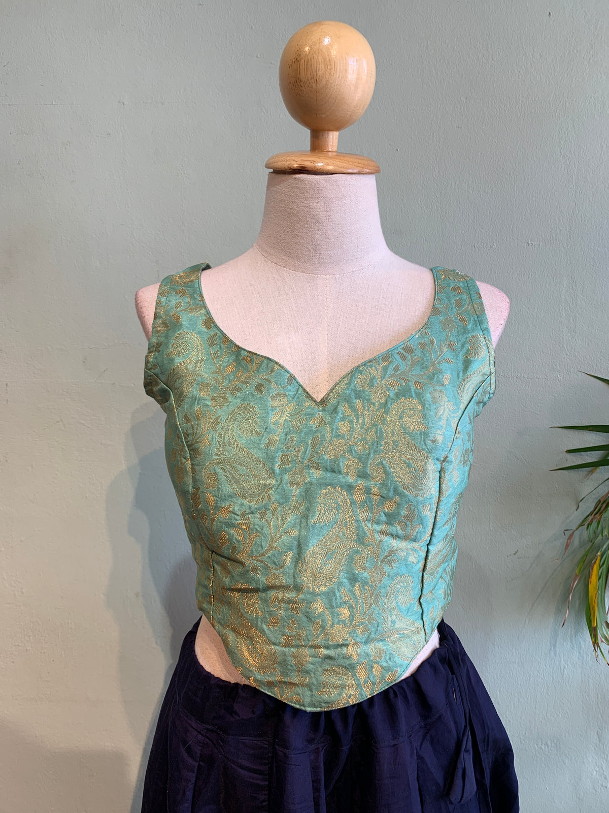 Corset choli brocade