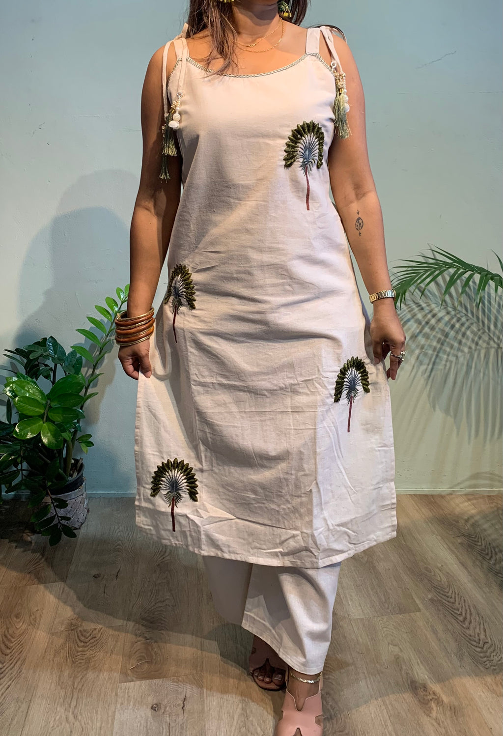 Palm Cotton khadi cordset