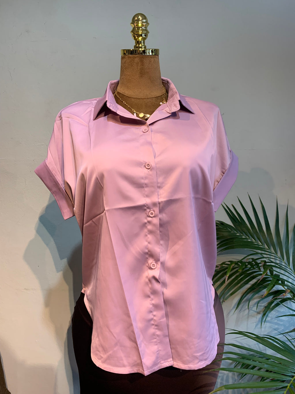 Sally satin blouse