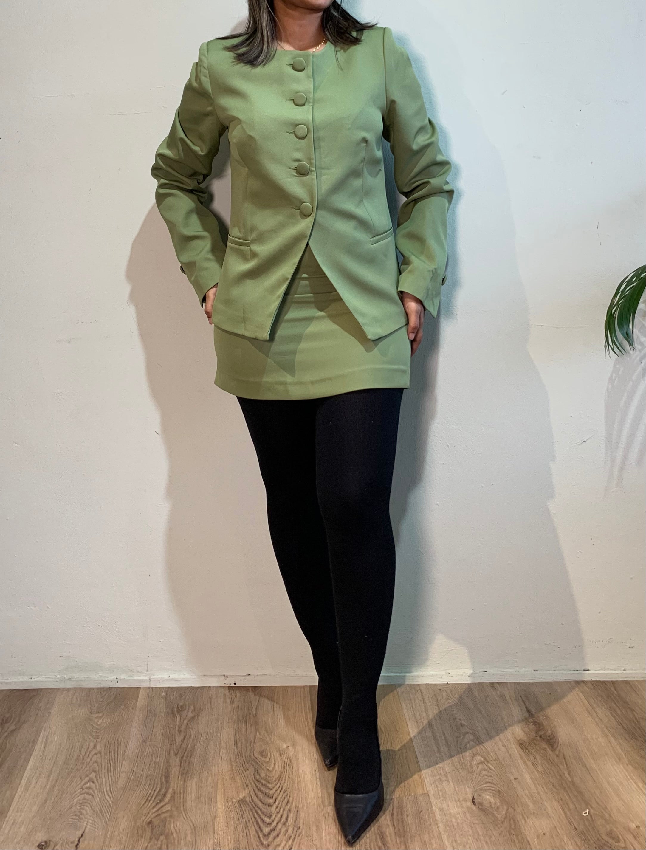 Tania Blazer Skirt Set