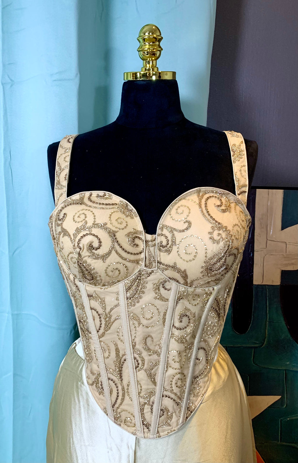 Gold corset