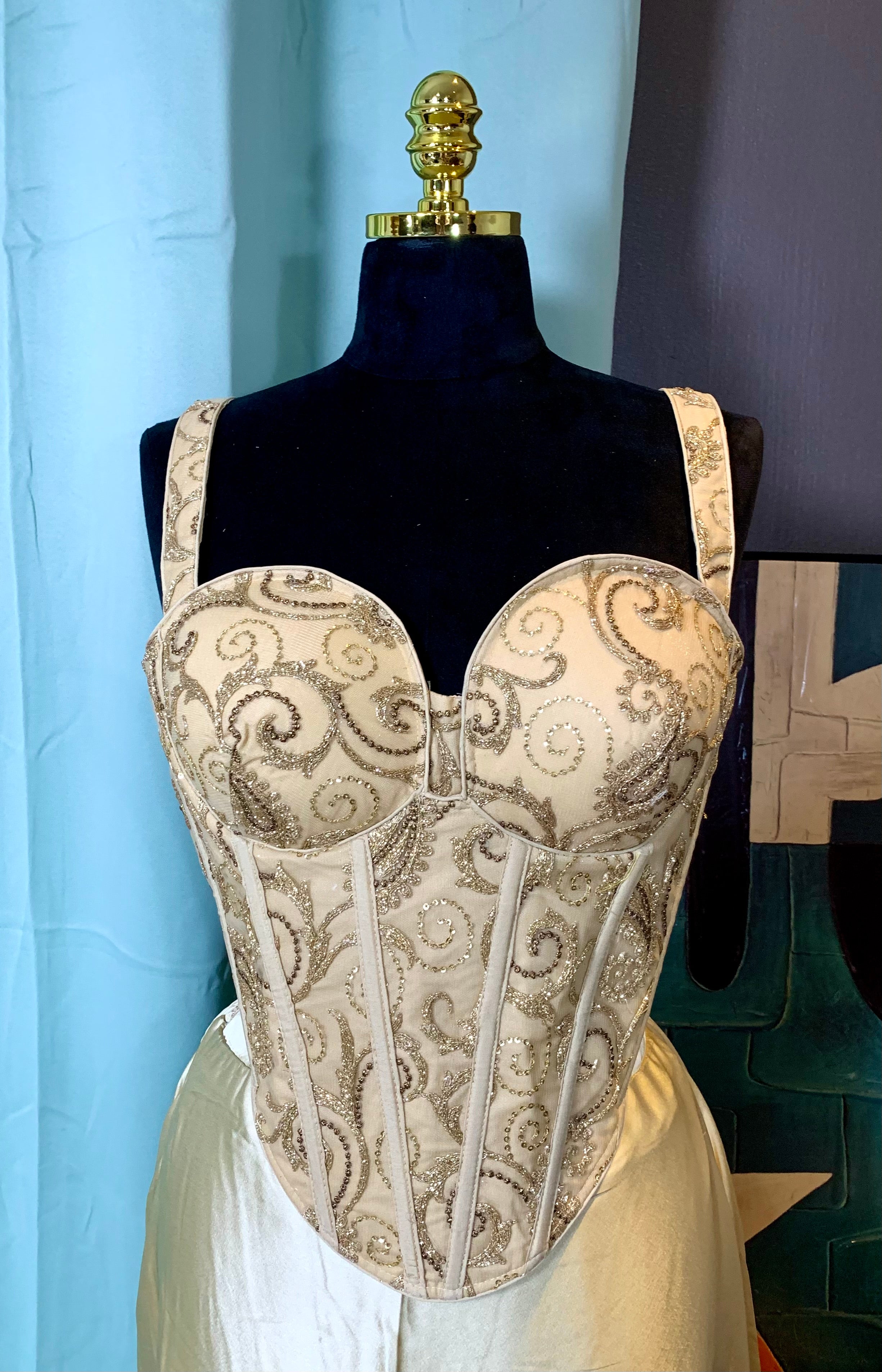 Gold corset