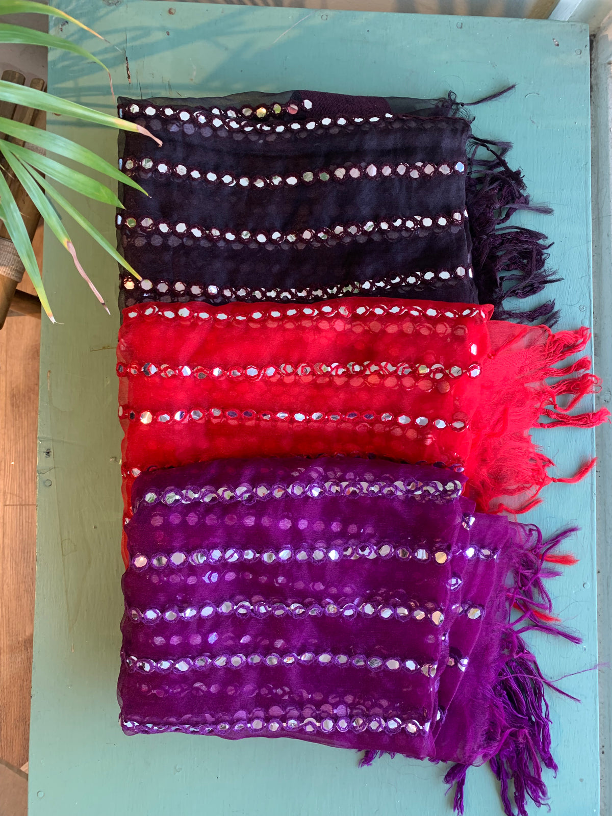 Dupatta foilwork