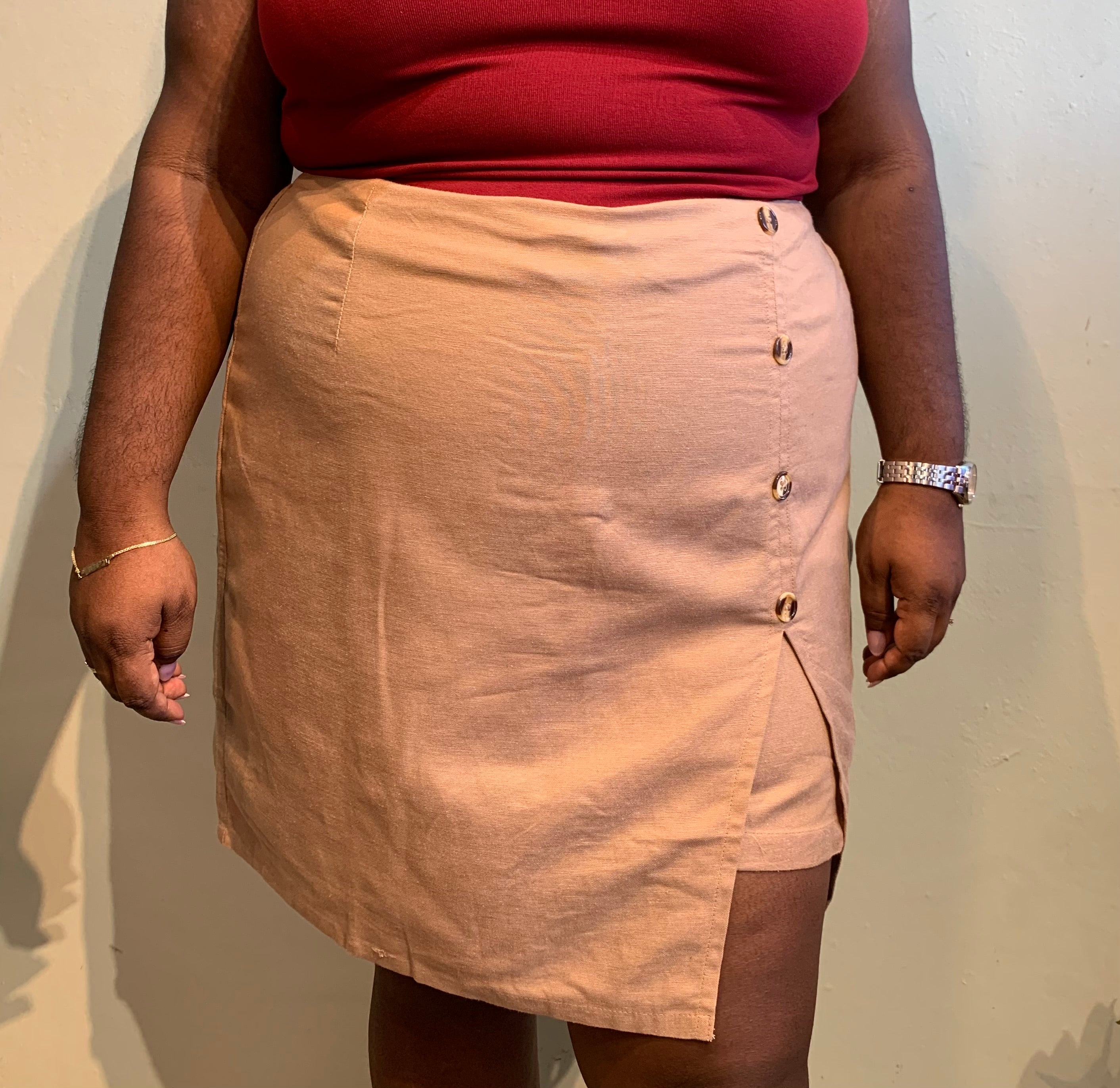 Buttoned Skort