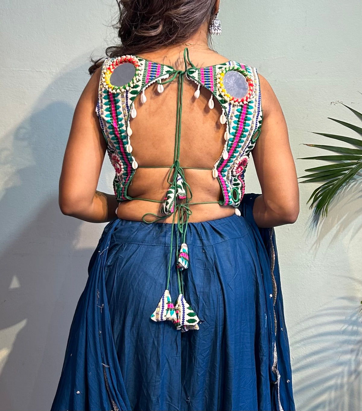 Mirror rajas choli