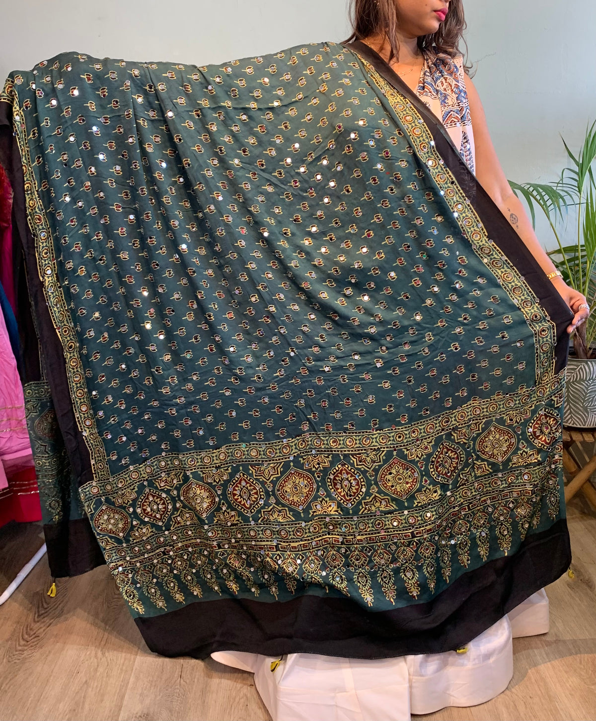 Ajrakh dupatta