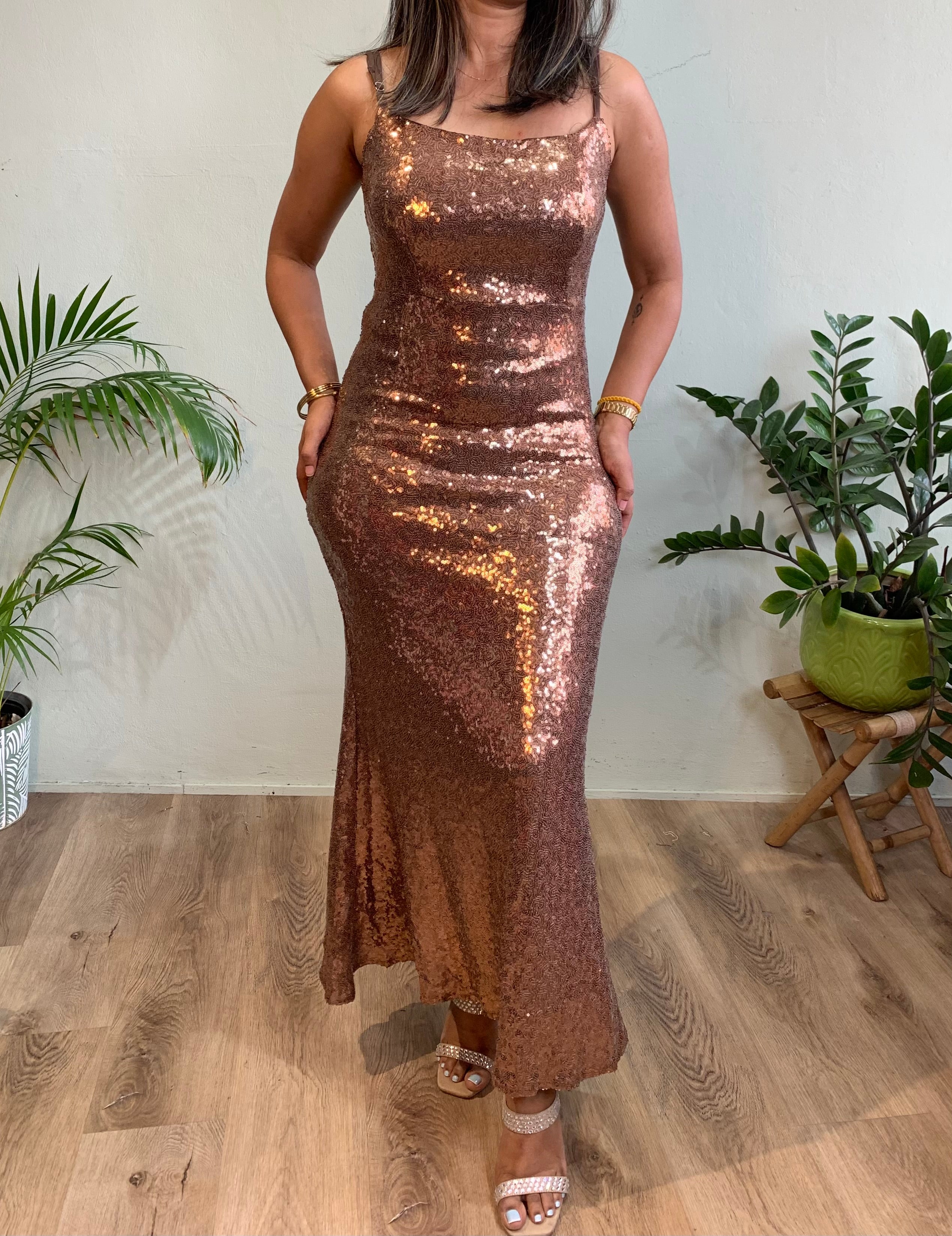 Sequin Dress Spag straps