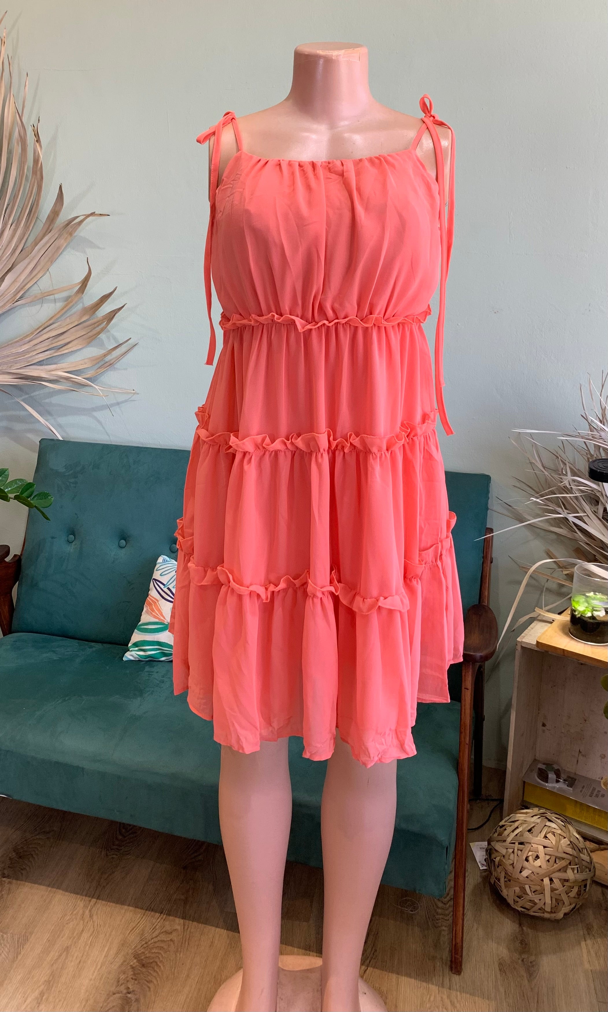 Chiffon mini dress