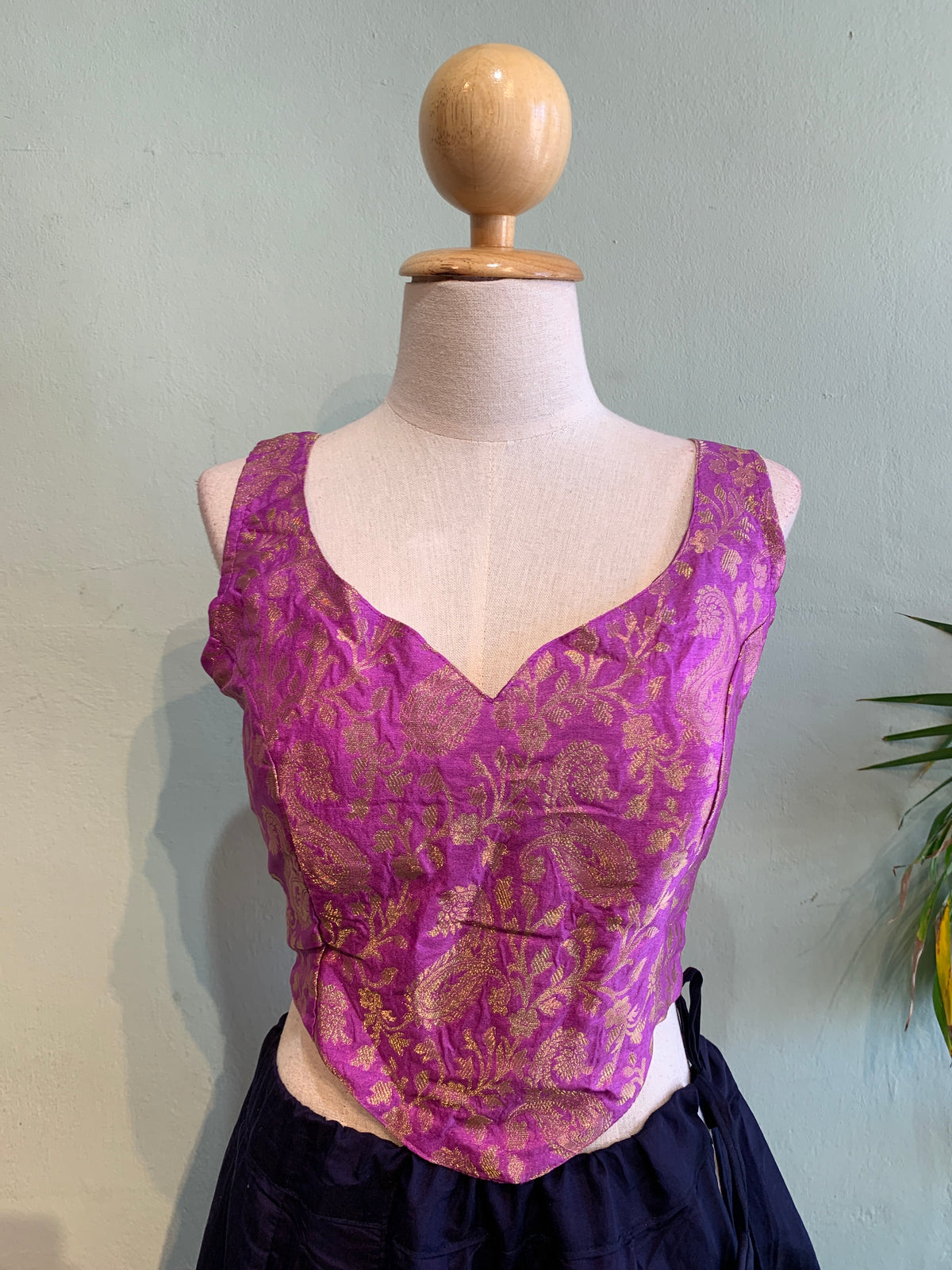 Corset choli brocade