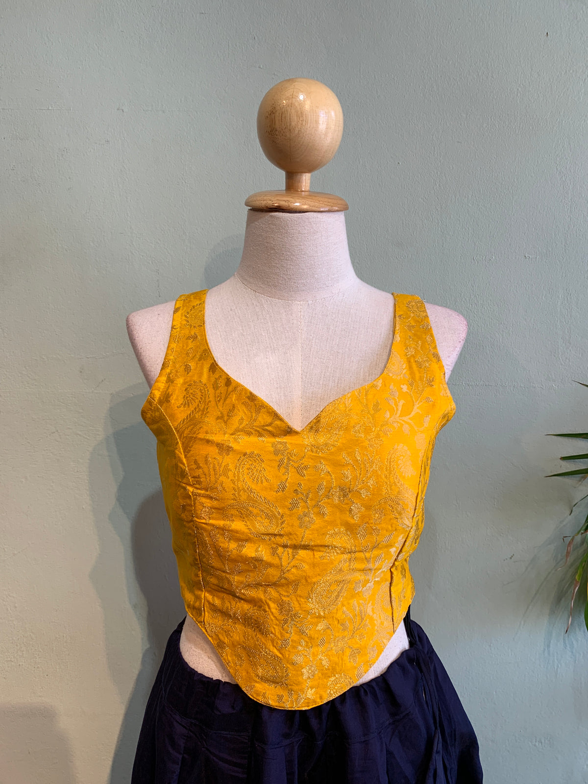 Corset choli brocade