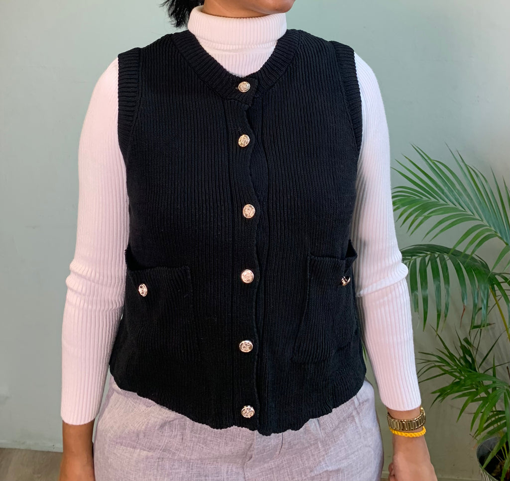 Waistcoat gold button