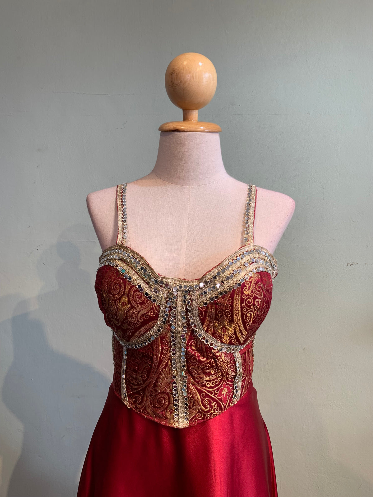 Corset small mirror choli