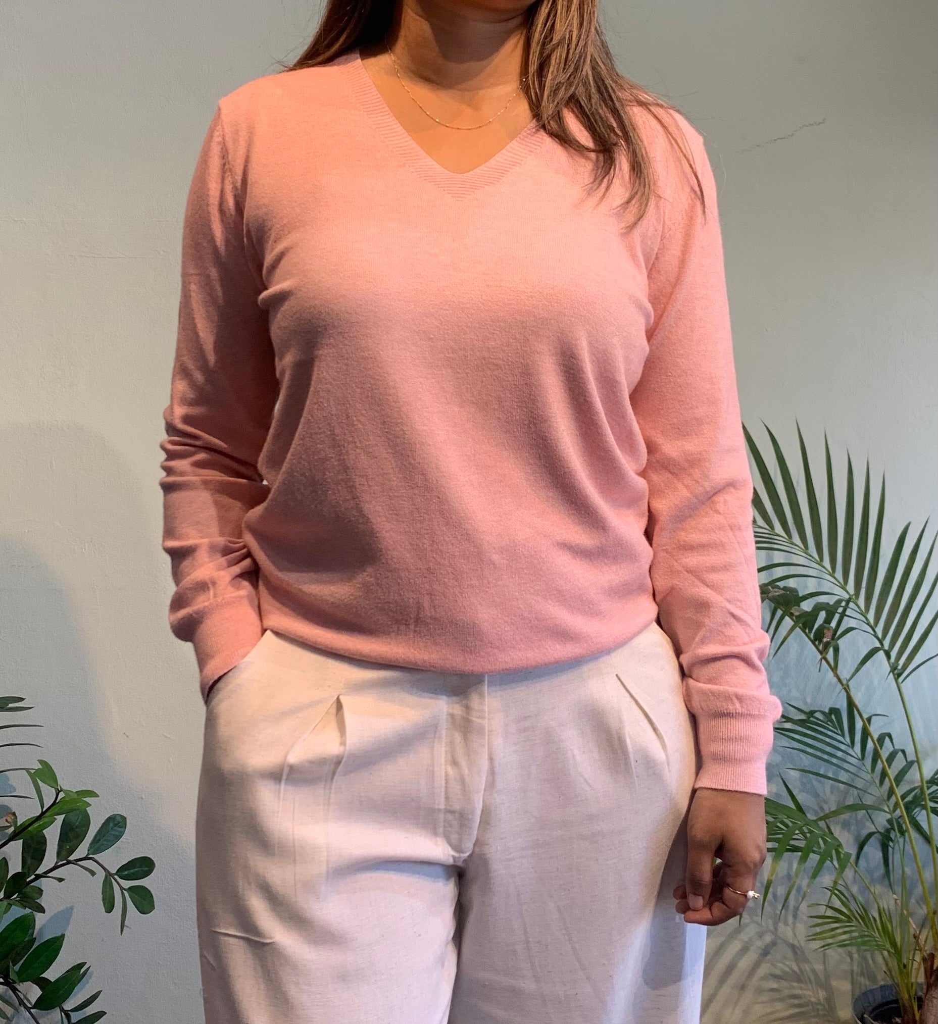 V neck sweater