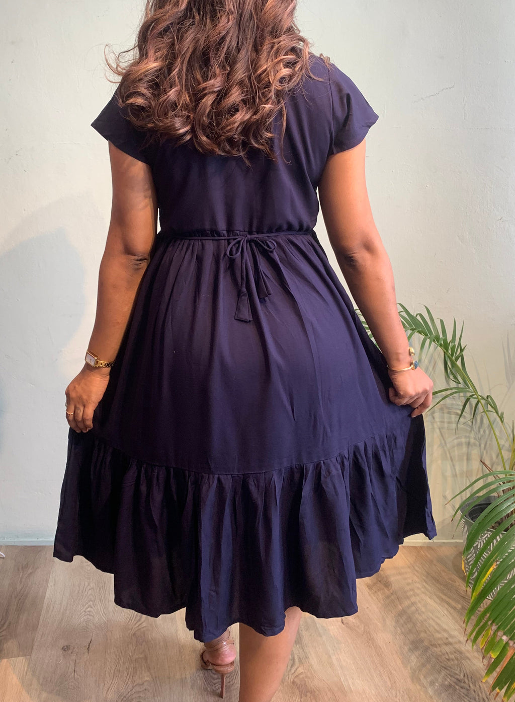 Embroidered cotton dress