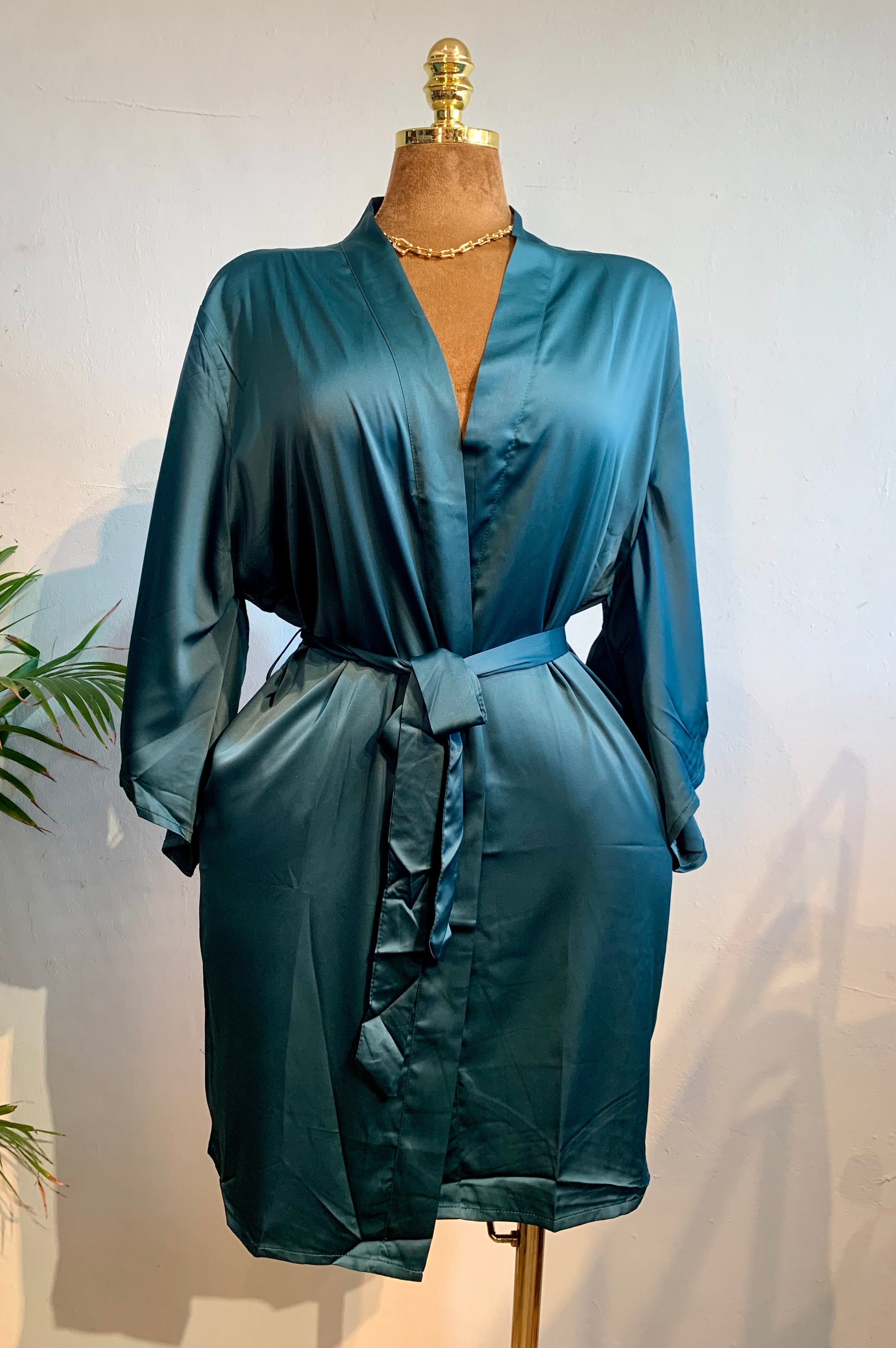 Soft satin mini gown