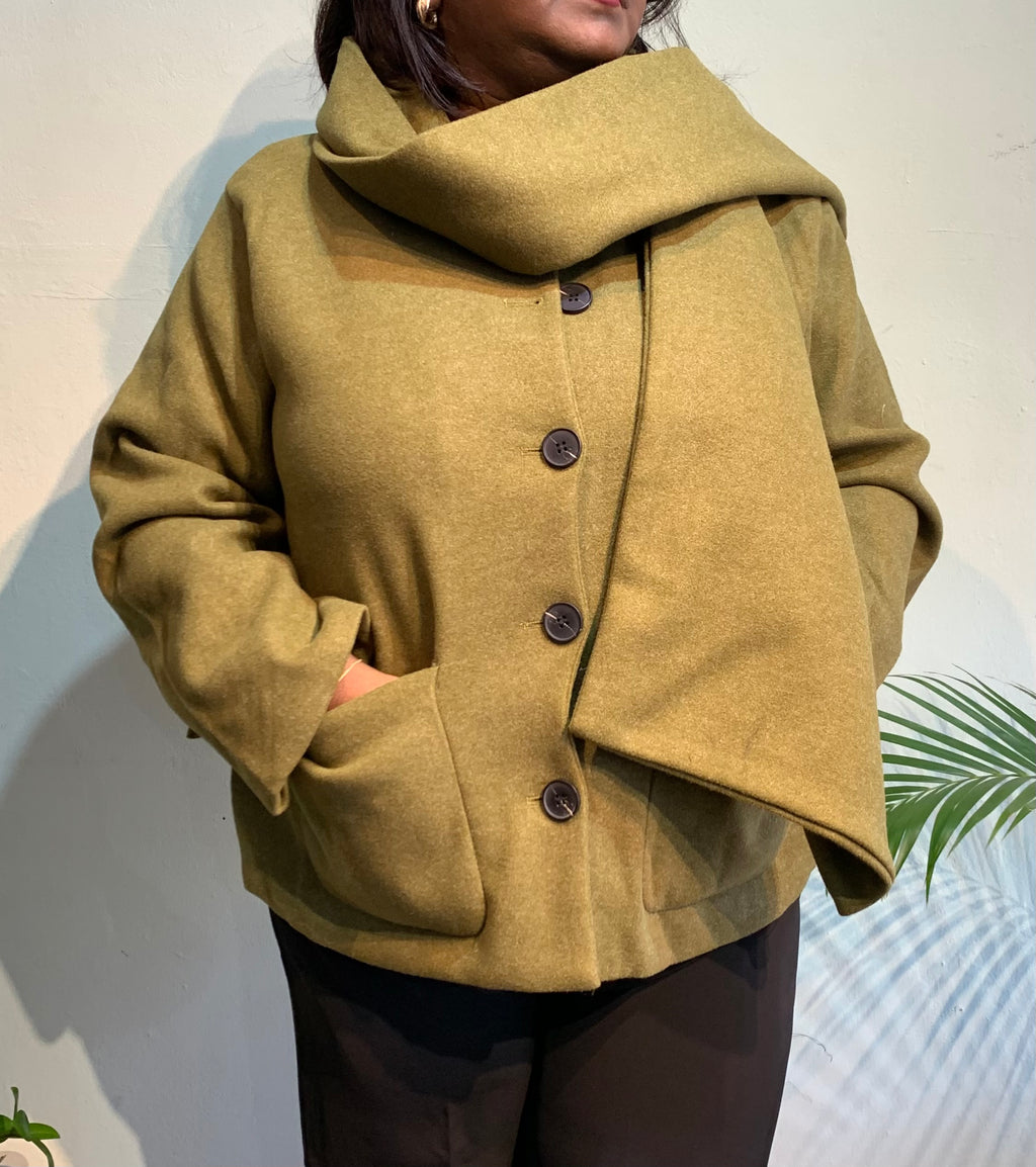 Irela coat with shawl