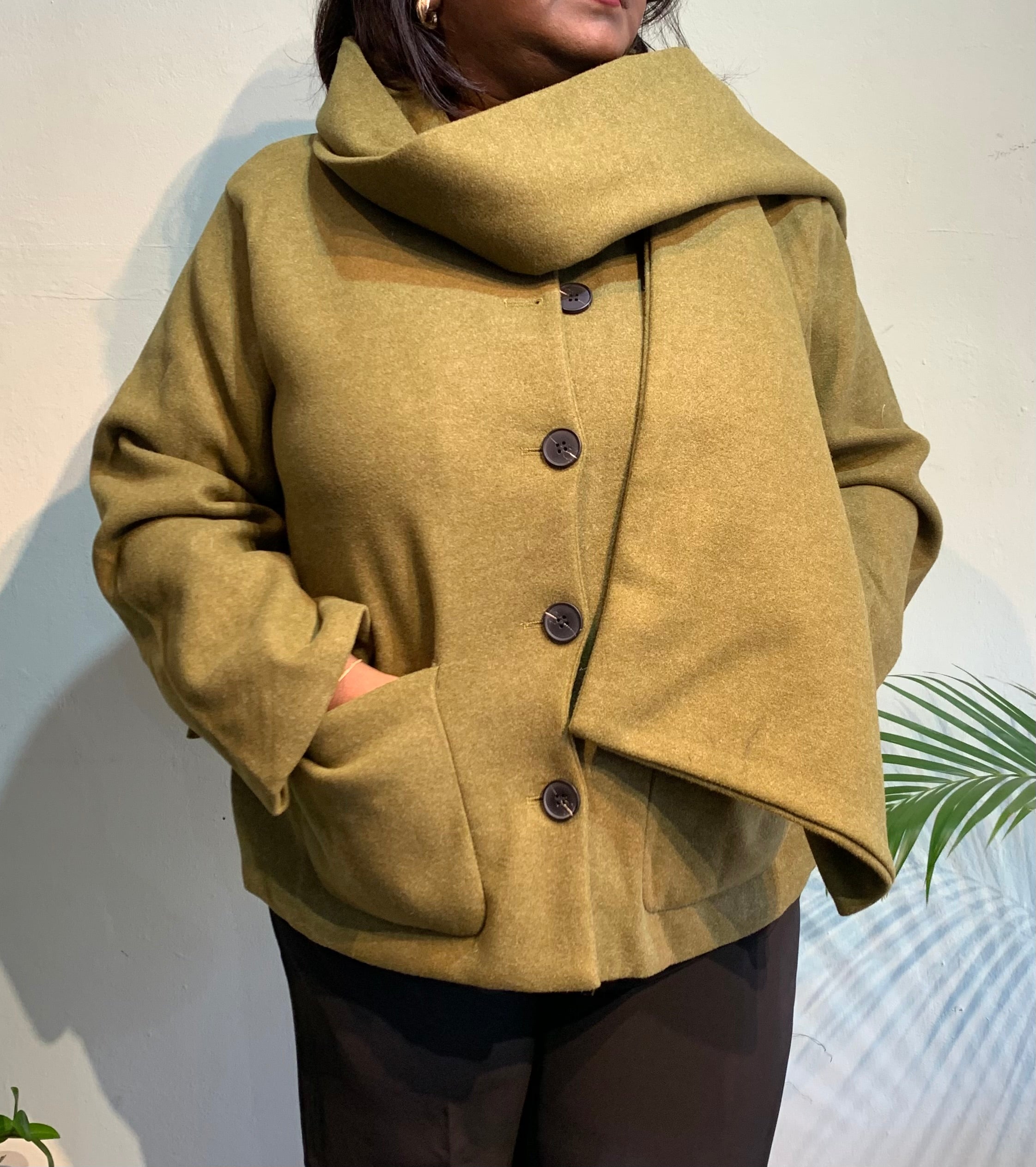 Irela coat with shawl